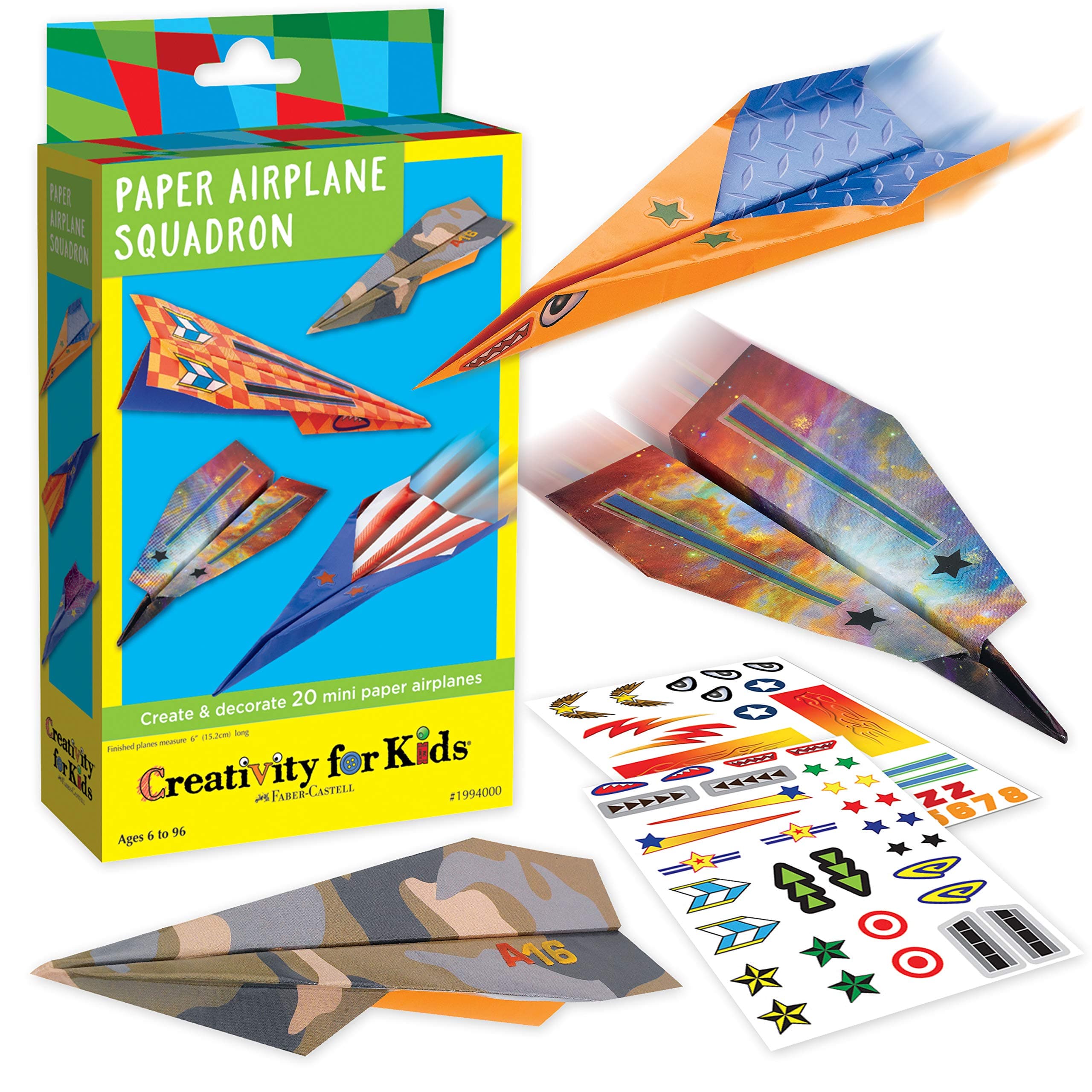 Creativity for Kids Set - Children's Paper Airplane Squadron Kit