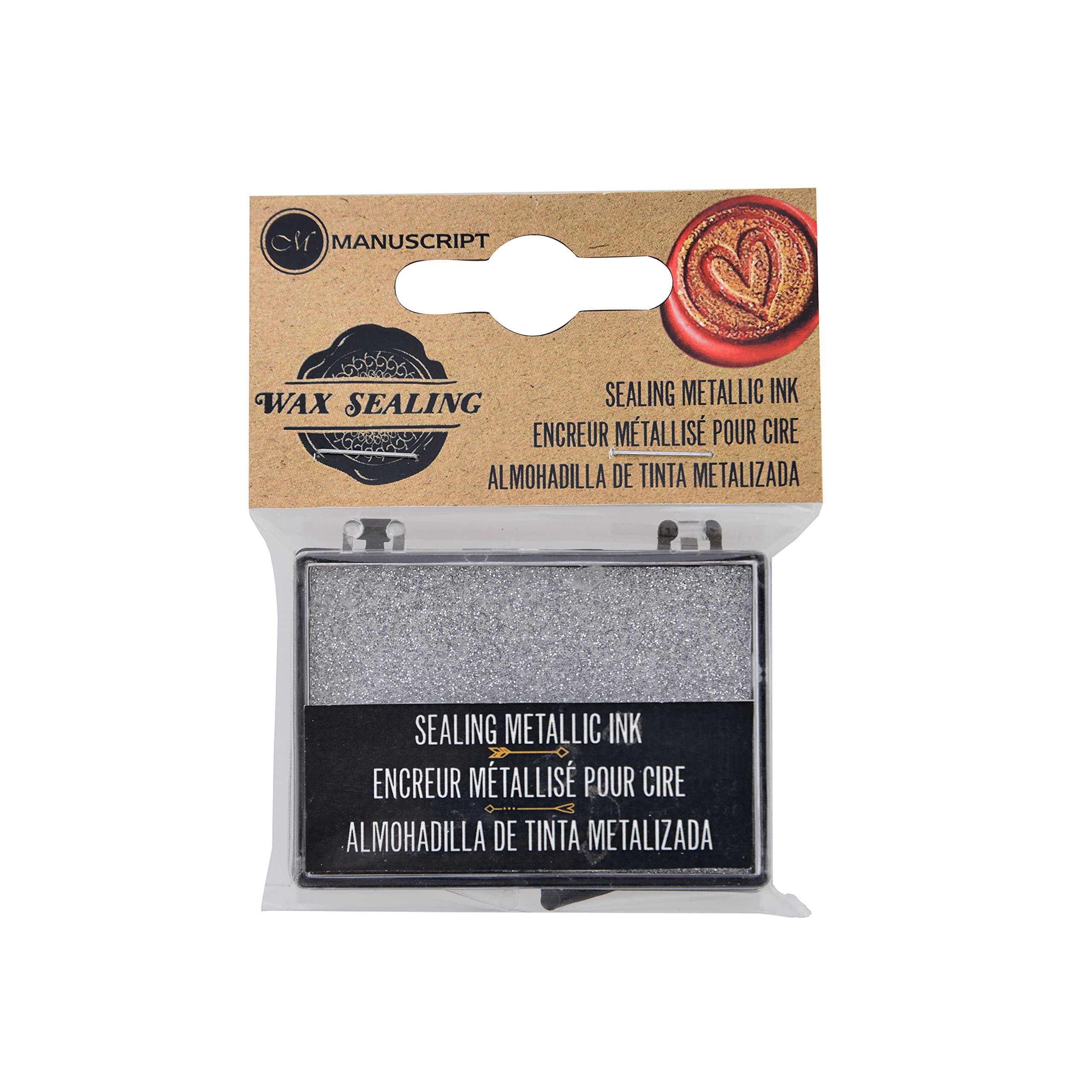 Decorative Seal Metallic Ink Pad-Silver