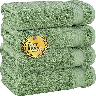 Cotton Paradise Hand Towels for Bathroom, 100% Turkish Cotton 16x28 inch 6 Piece Hand Towel Set, Soft Absorbent Face Towel Clearance Set, Sage Green Hand Towels