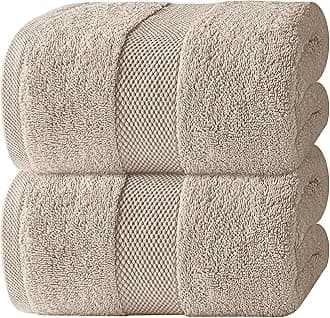 White Classic Luxury Soft Bath Sheet Towels - 700 GSM Cotton Luxury Bath Towels Extra Large 89x178 cm, Absorbent and Quick Dry, Hotel Quality Extra Large Bath Towels Oversized, Taupe, 2 Pack
