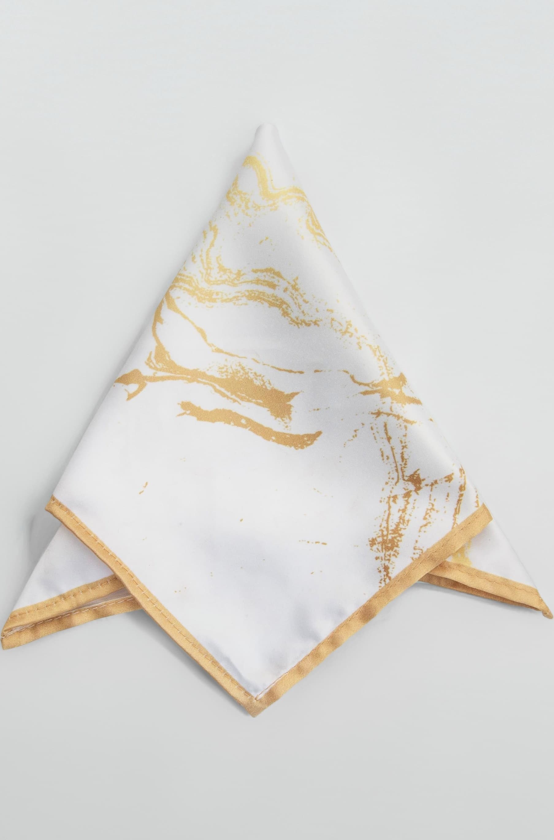 Men's White Pocket Square