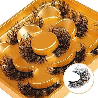 Fluffy Lashes Natural Look False Eyelashes Wispy Faux Mink Eyelashes Fluttery Lash Look like Lash Extensions 17mm by Focipeysa