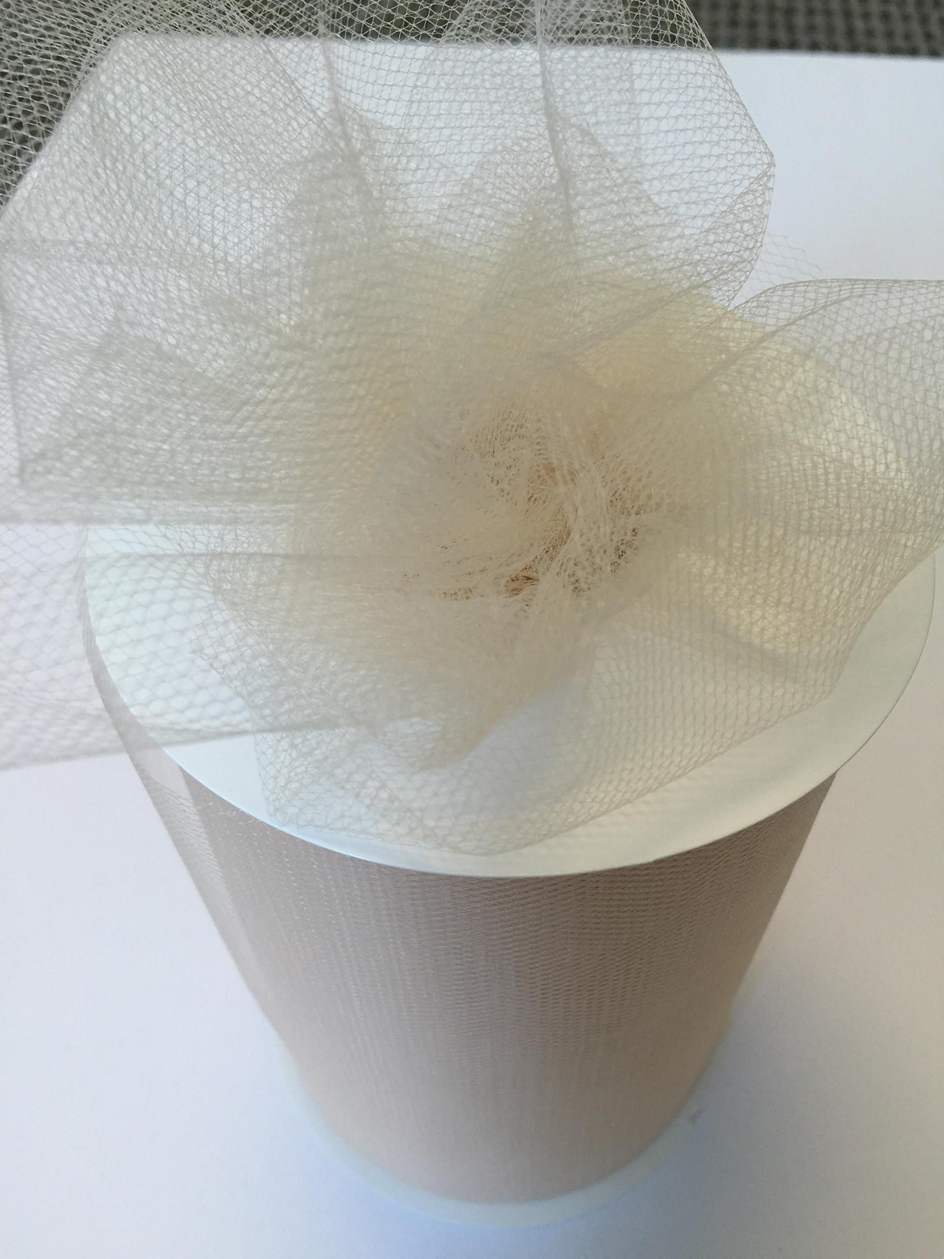 Tulle Fabric Spool/Roll 6 inch x 100 Yards (300 feet), 34 Colors Available, On Sale Now! (Beige)