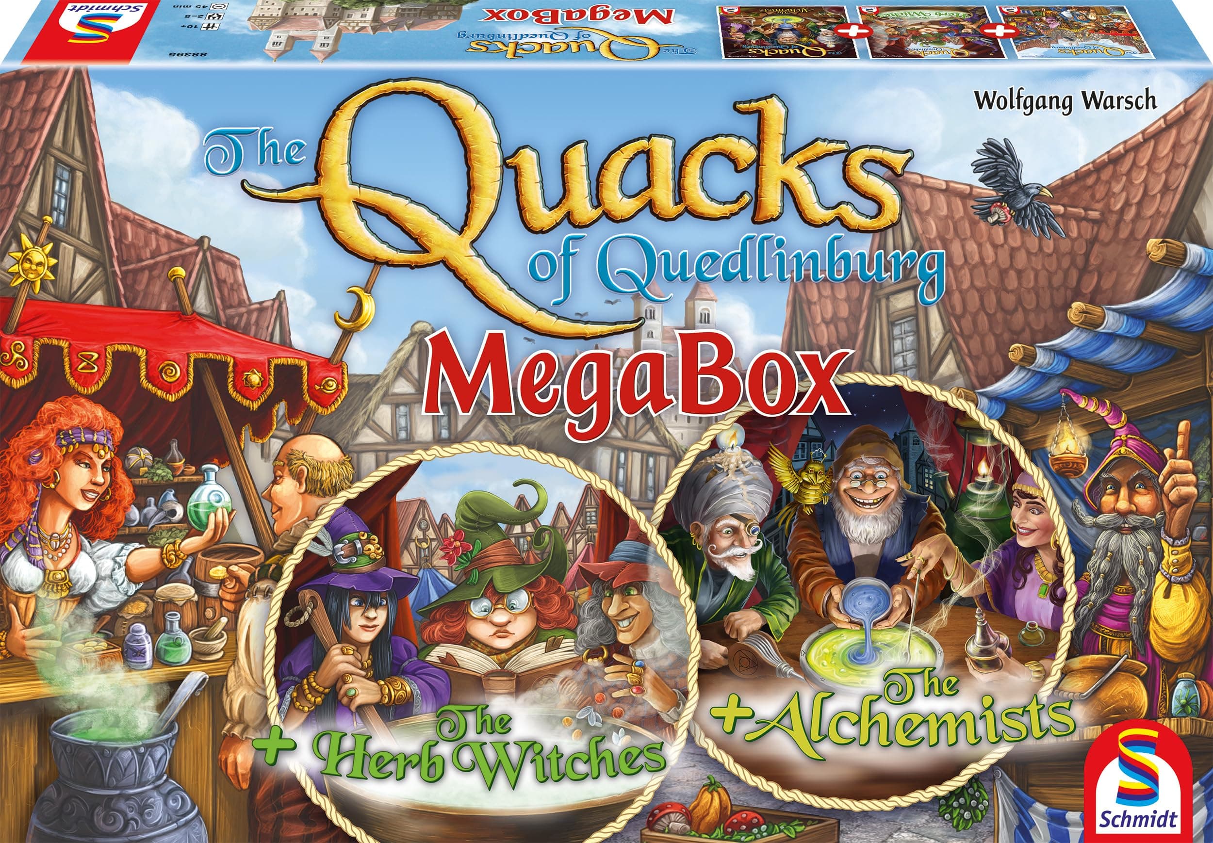 Schmidt Quedlinburg The Quacks Mega Box Board Game | Ages 10+ | 2-5 Players | 45 Minutes Playing Time