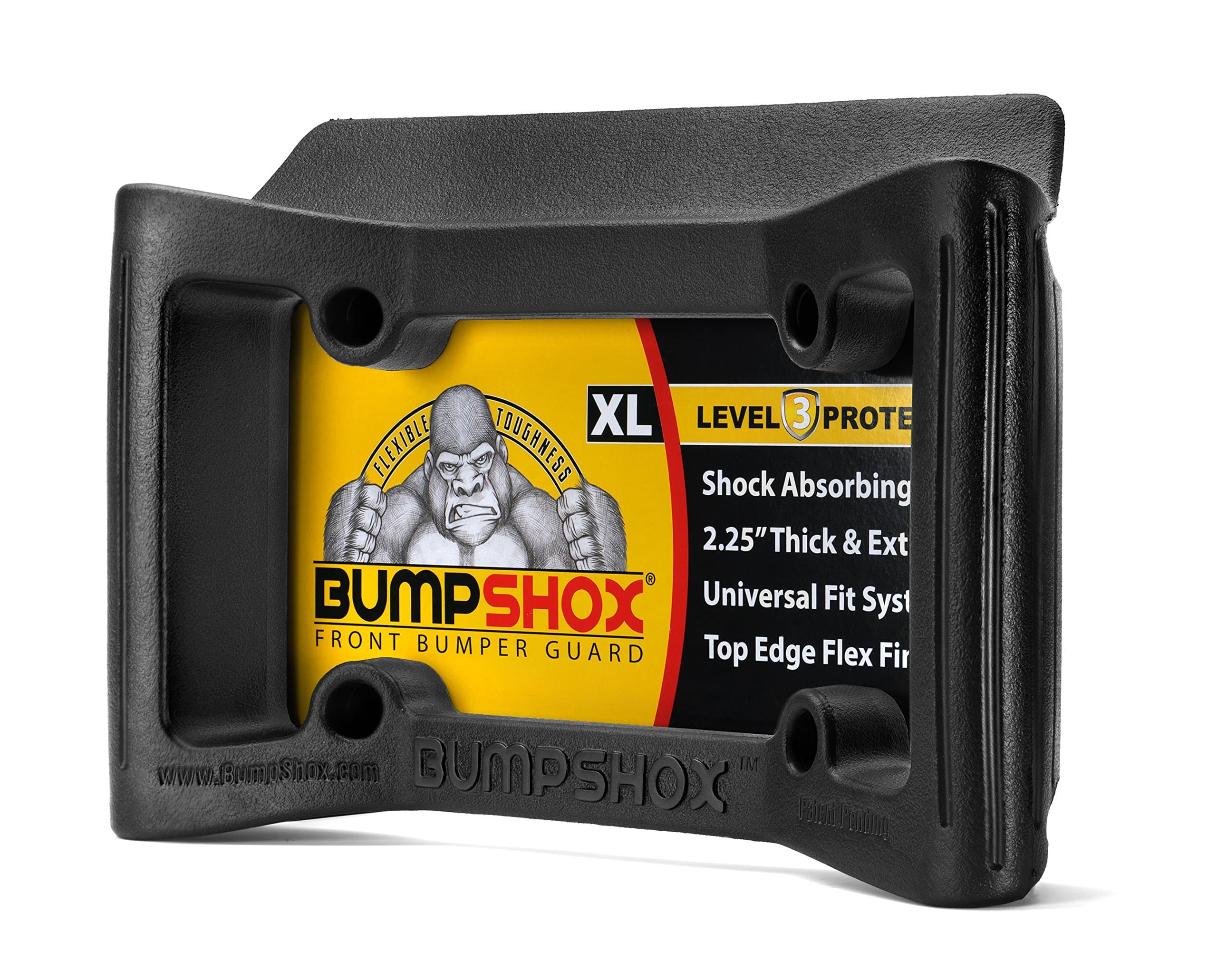 bumpshox XL - Car Front Bumper Protection, Ultimate Front Bumper Guard, Front Bumper Protection License Plate Frame - Stronger Than Steel