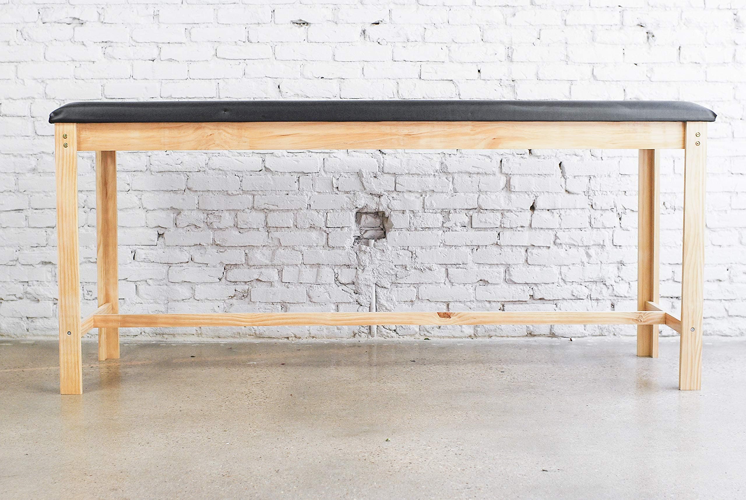 Sleekform Treatment Table | Stable Wood Frame with H-Brace for Massage, Exam, Physical Therapy, Tattoo, Spa and Waxing Bed | Professional Treatment Equipment | Seamless Comfort Foam Top Cushion