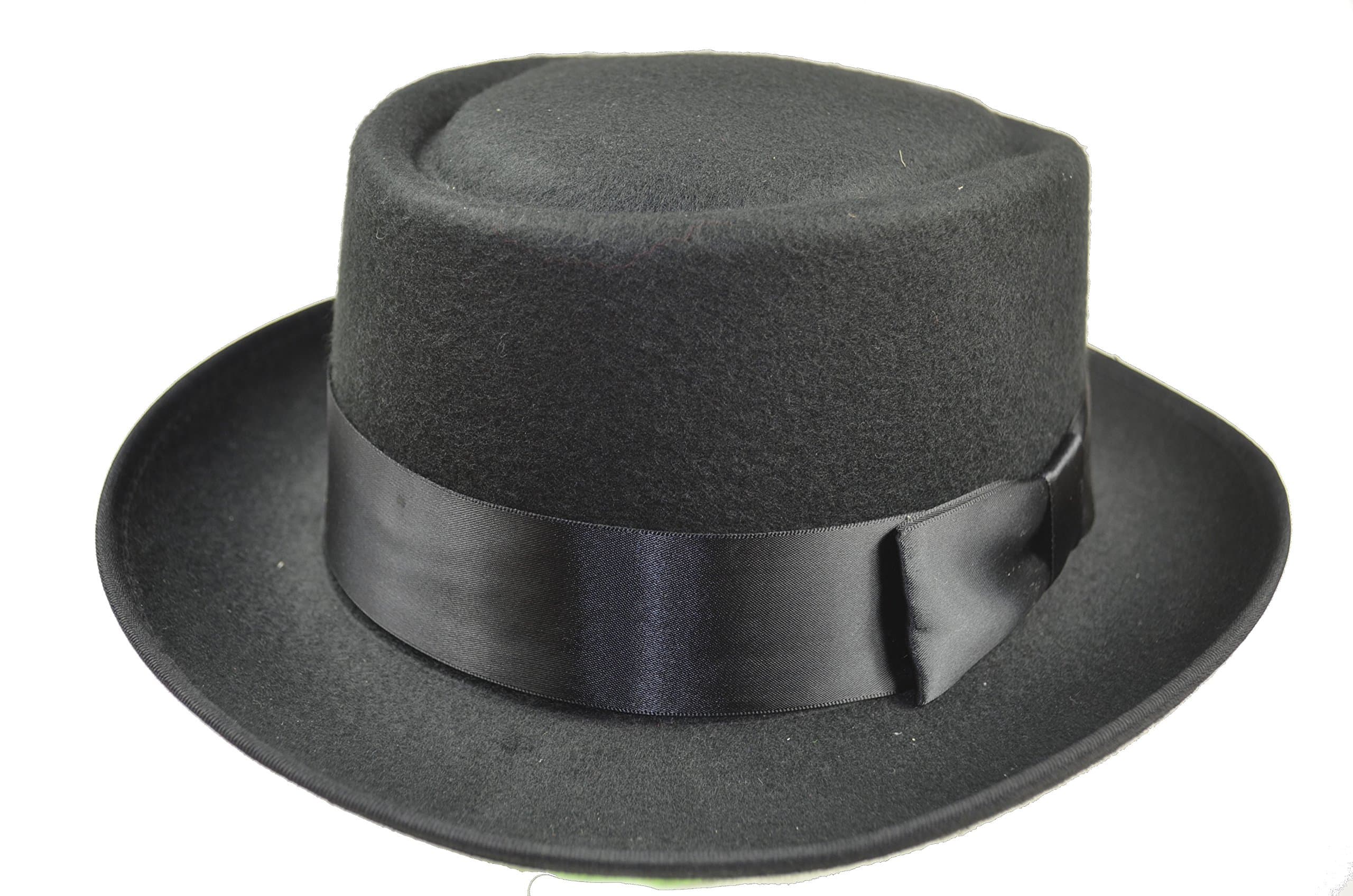 Gentleman Hat Walter White Cosplay Heisenberg Pork Pie Cap Flat top Hat
