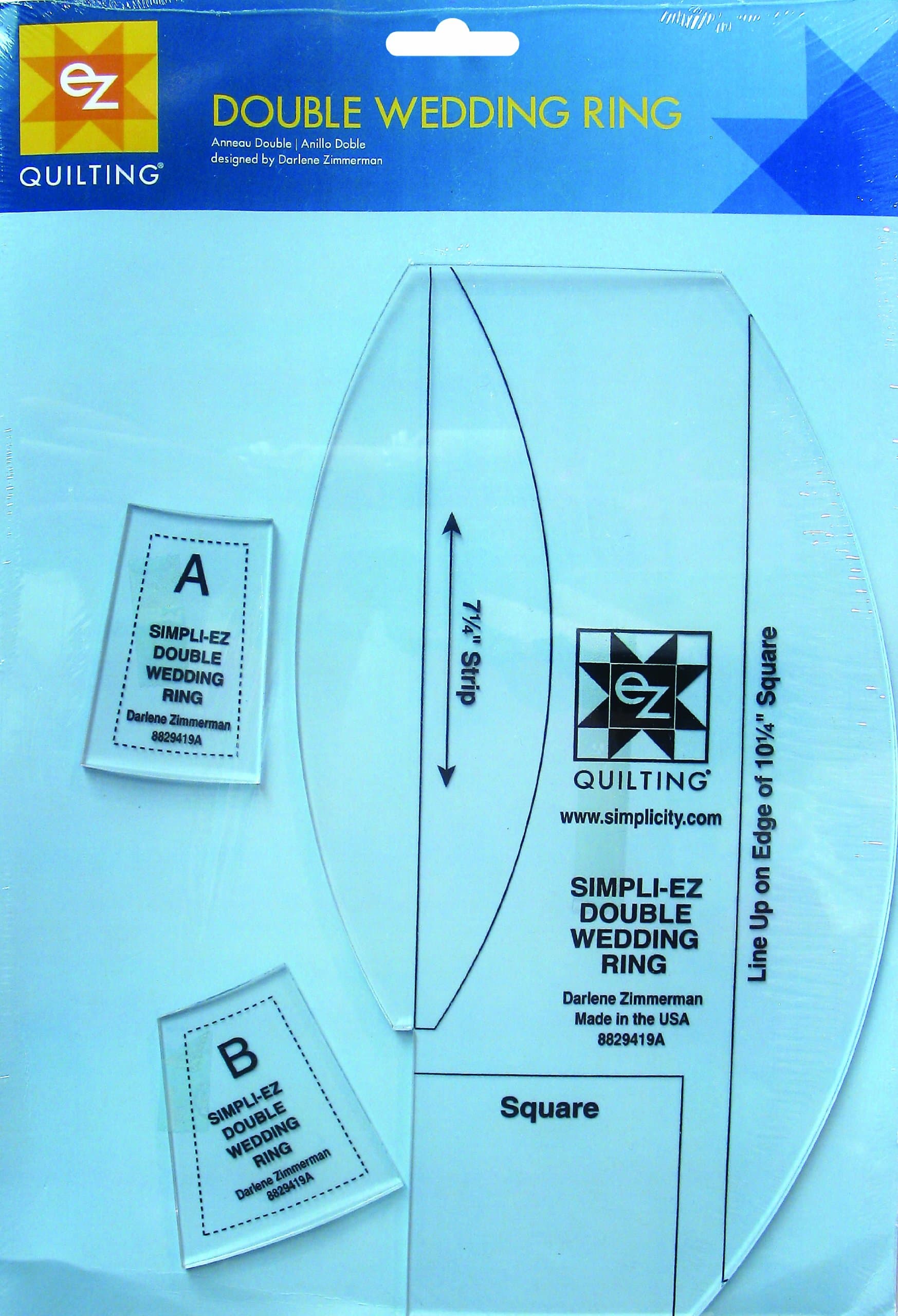 Simpli-EZ 8829419 Double Wedding Ring Quilting Tool