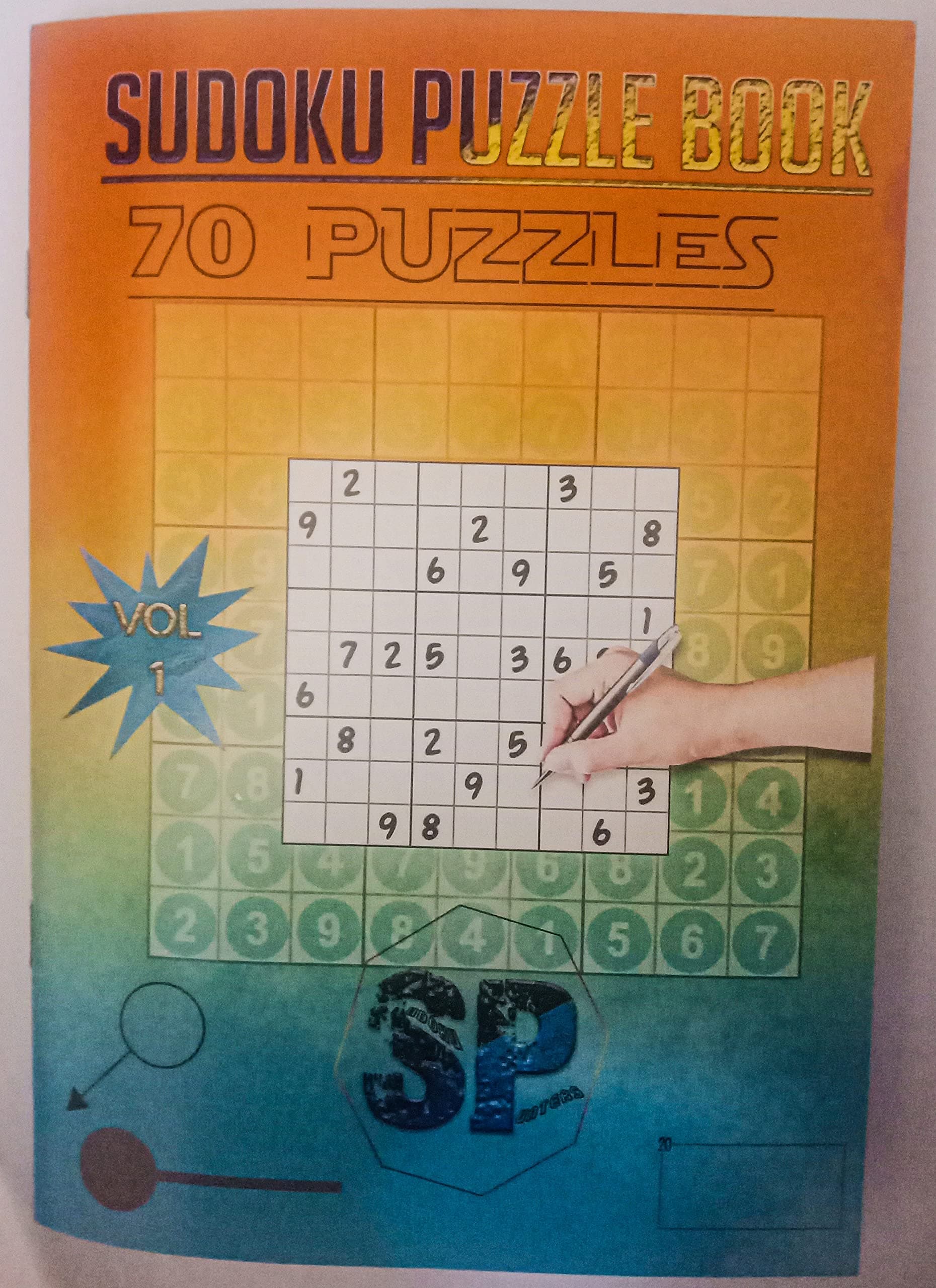 CodifyMonk Sudoku Puzzle Book | Combo of 70 Sudoku Puzzles From Easy To Hard Level | Brain Games Puzzle Book for Smart Mind | For Adults and Kids with Answers - 70 Puzzles Volume -1