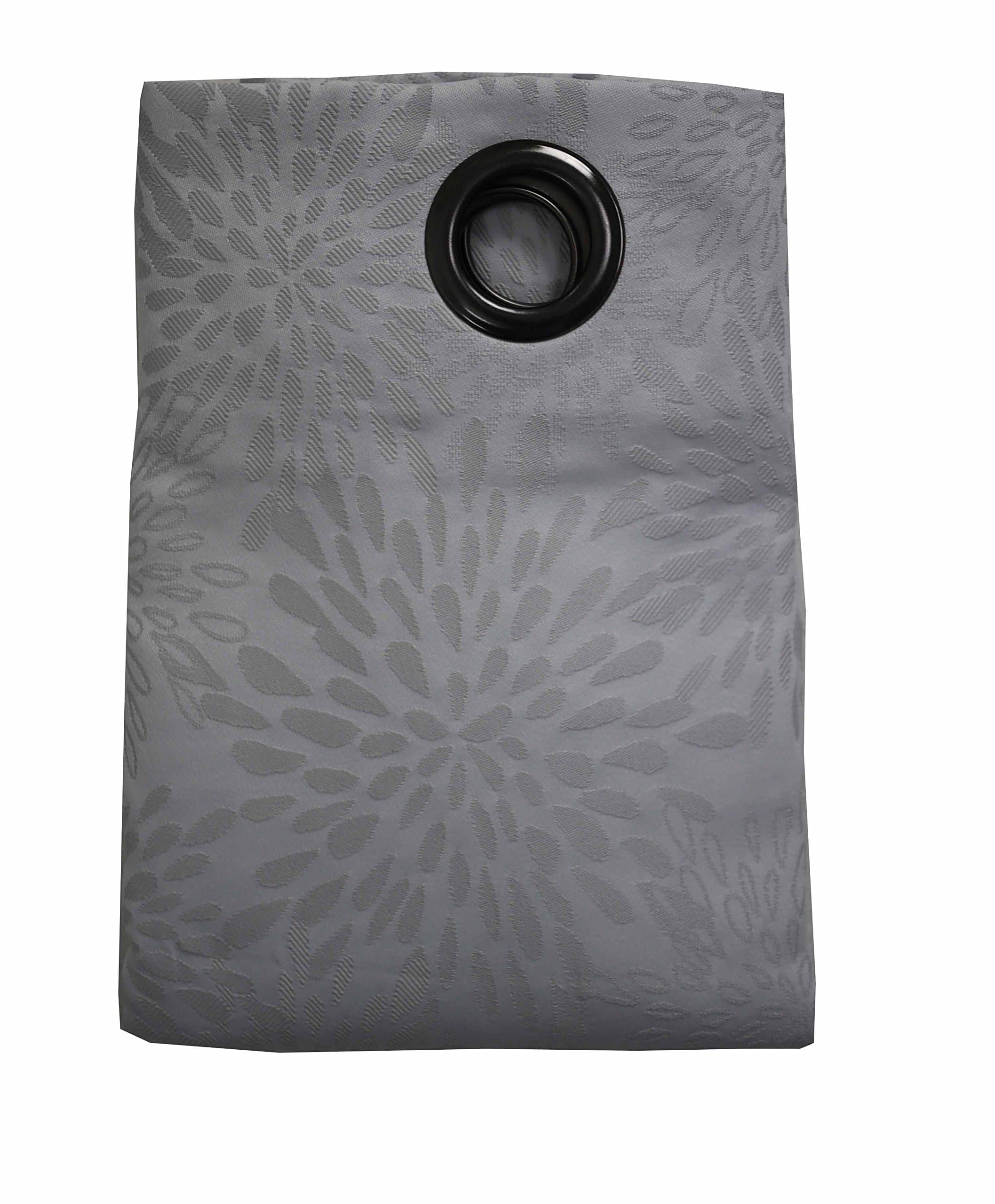 Linder 0548/90/10049 375/8 Polyester Curtain with Eyelets Light Grey 145 x 240 cm cm