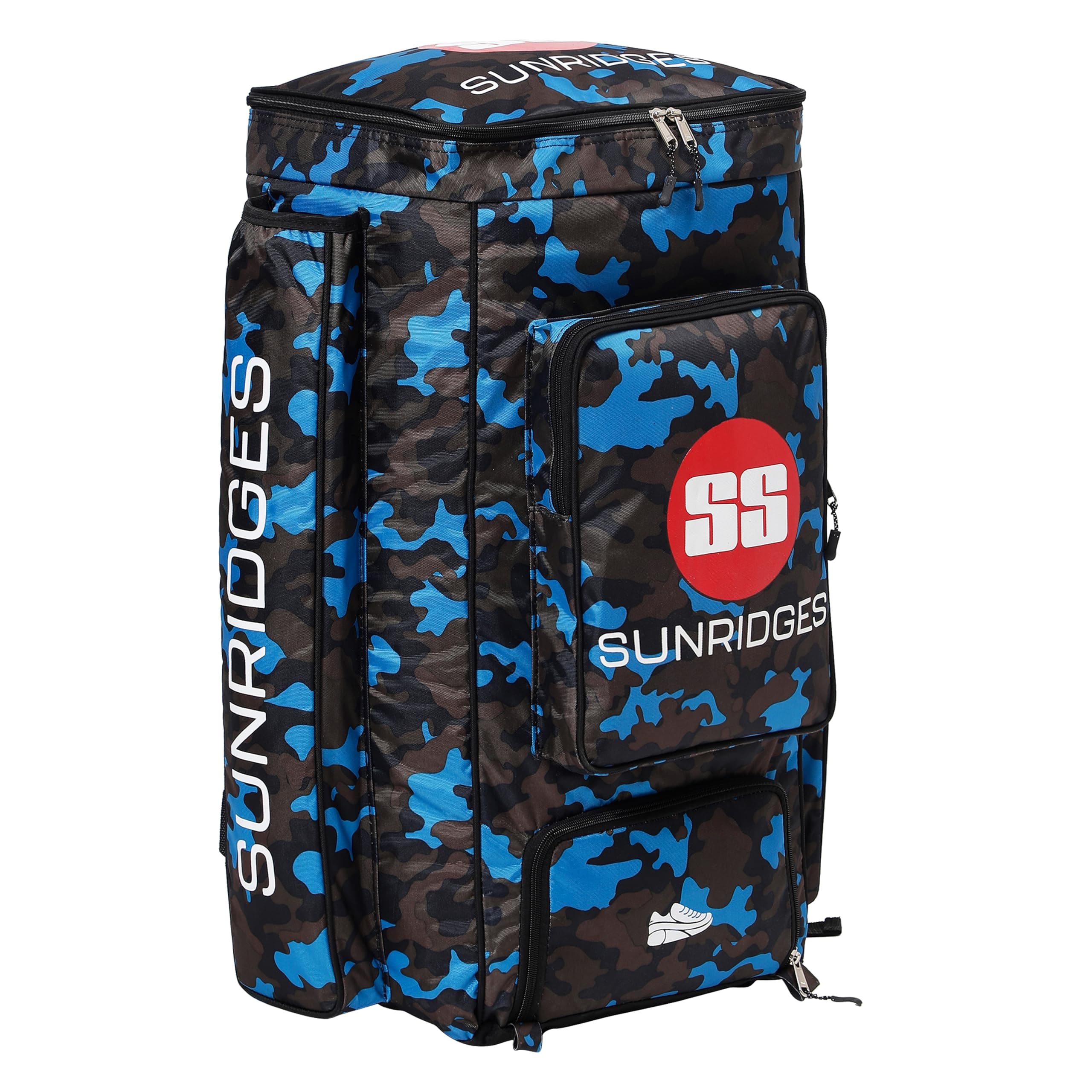 S S Cricket Kit Bag Camo Duffle (Blue)