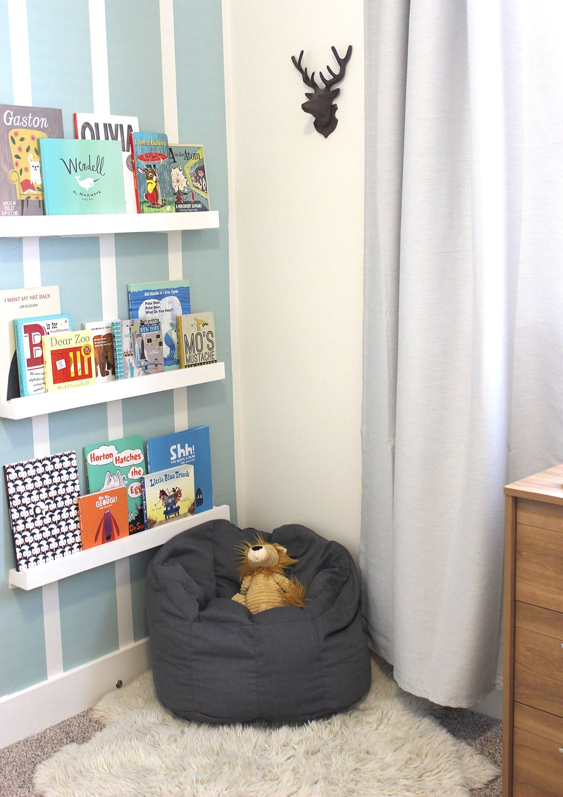 Wall Tape: Peel and Stick for Easy Stripes, Self-Adhesive Wallpaper for Renters and Temporary Home Decor (Antique Blue)