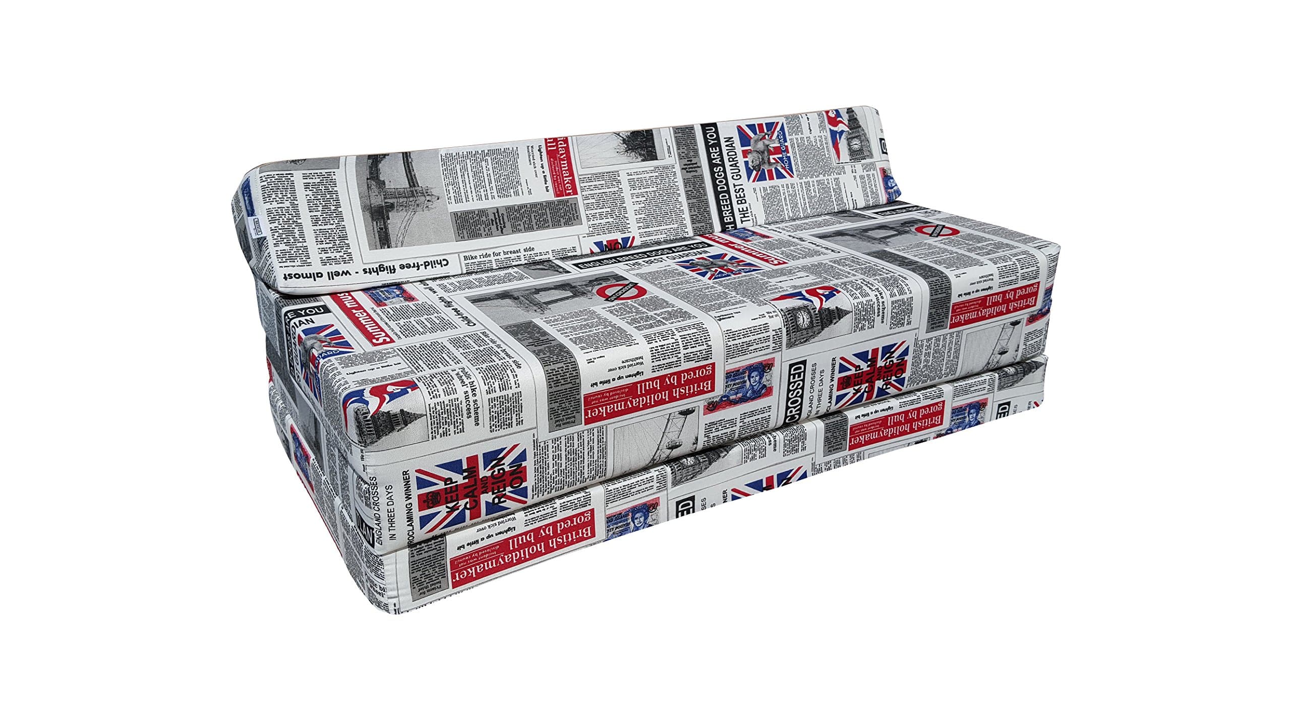 Natalia Spzoo® Fold Out Sofa - folding mattress - 200 cm long (LONDON2, 100% cotton)