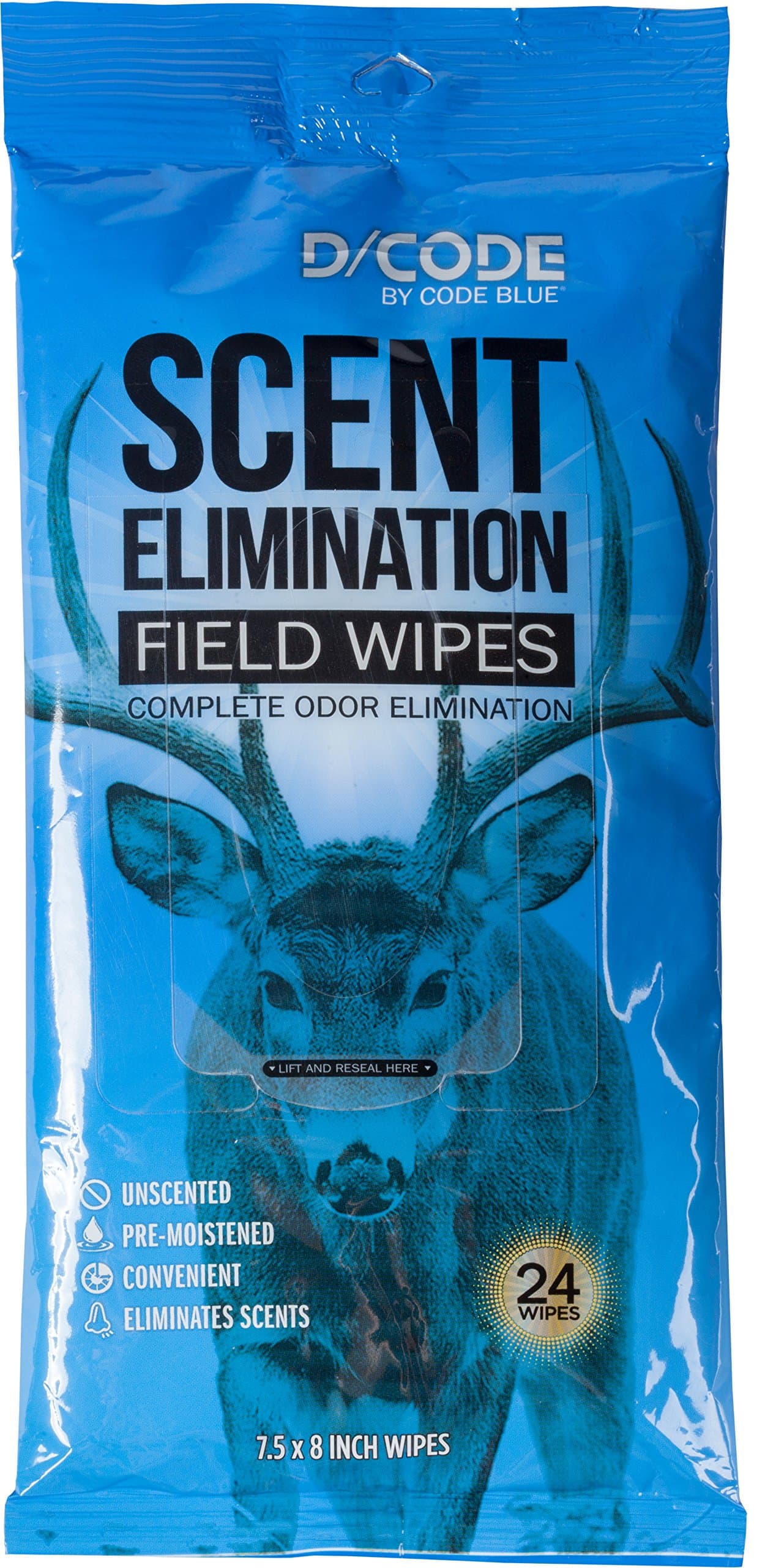 Scent Elimination Field Wipes, Unscented, 24 Wipes