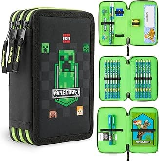 Minecraft Kids Pencil Case Stationery Pens Colored Pencils Notebook School Supplies Gamer Gifts for Boys