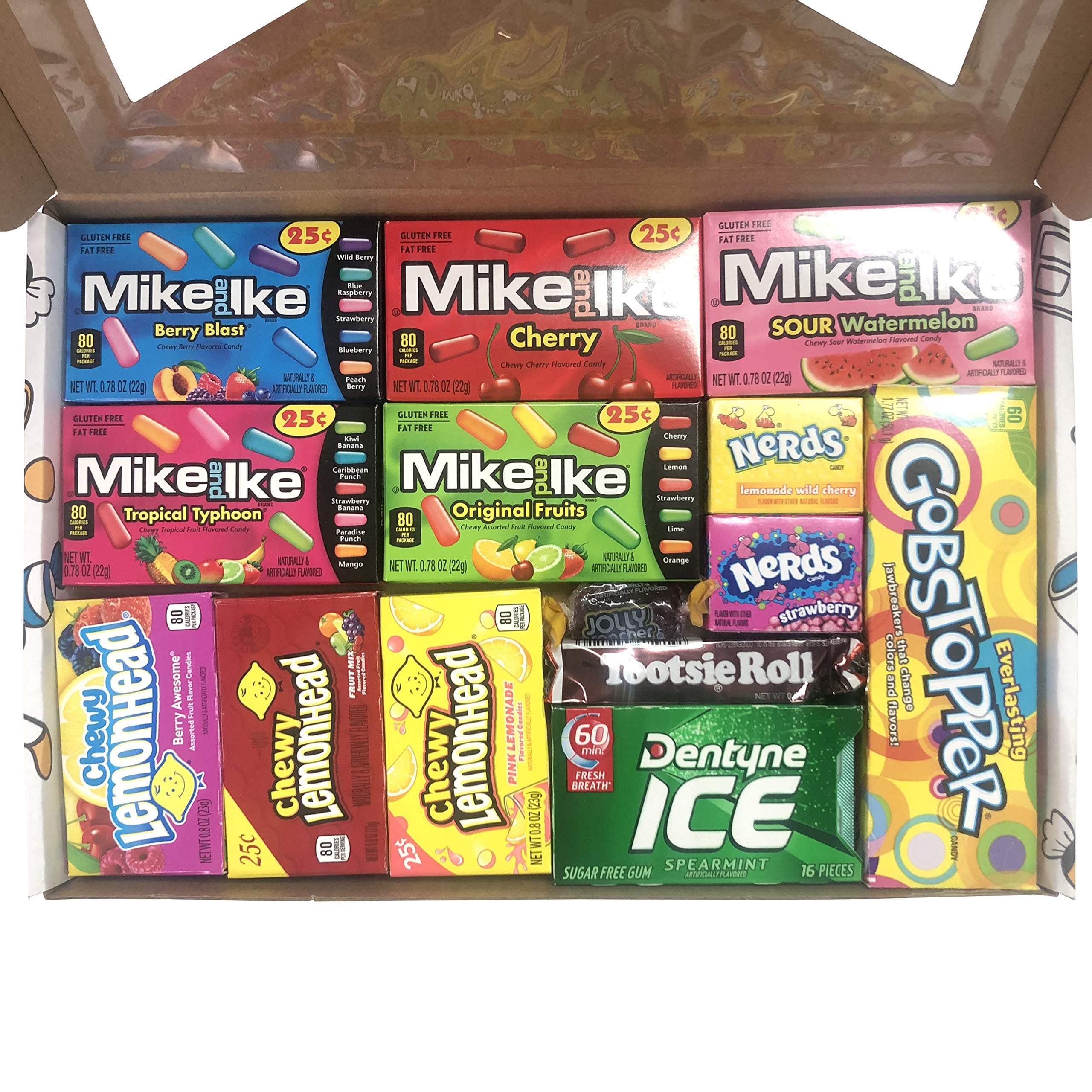 Picaboxx American Candy Selection Gift Box - 14 Products Value Pack | American Candy Hamper | Sweet Gift Box with Display Window