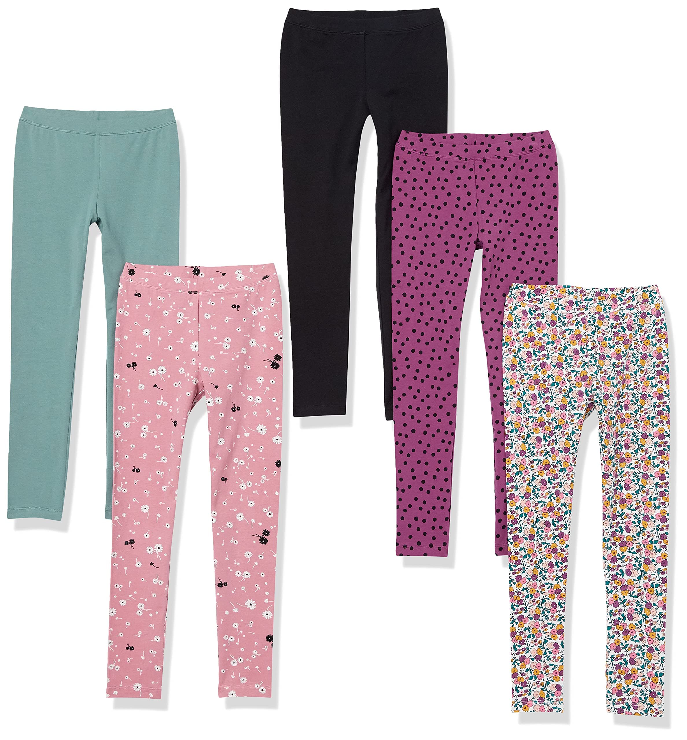Amazon EssentialsGirls and Toddlers' Leggings, Multipacks