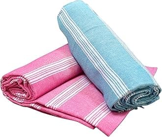 COMFORT WEAVE Cotton Bath Towels 250 GSM Multicolor(Set of 2 31 X 62 Inch)