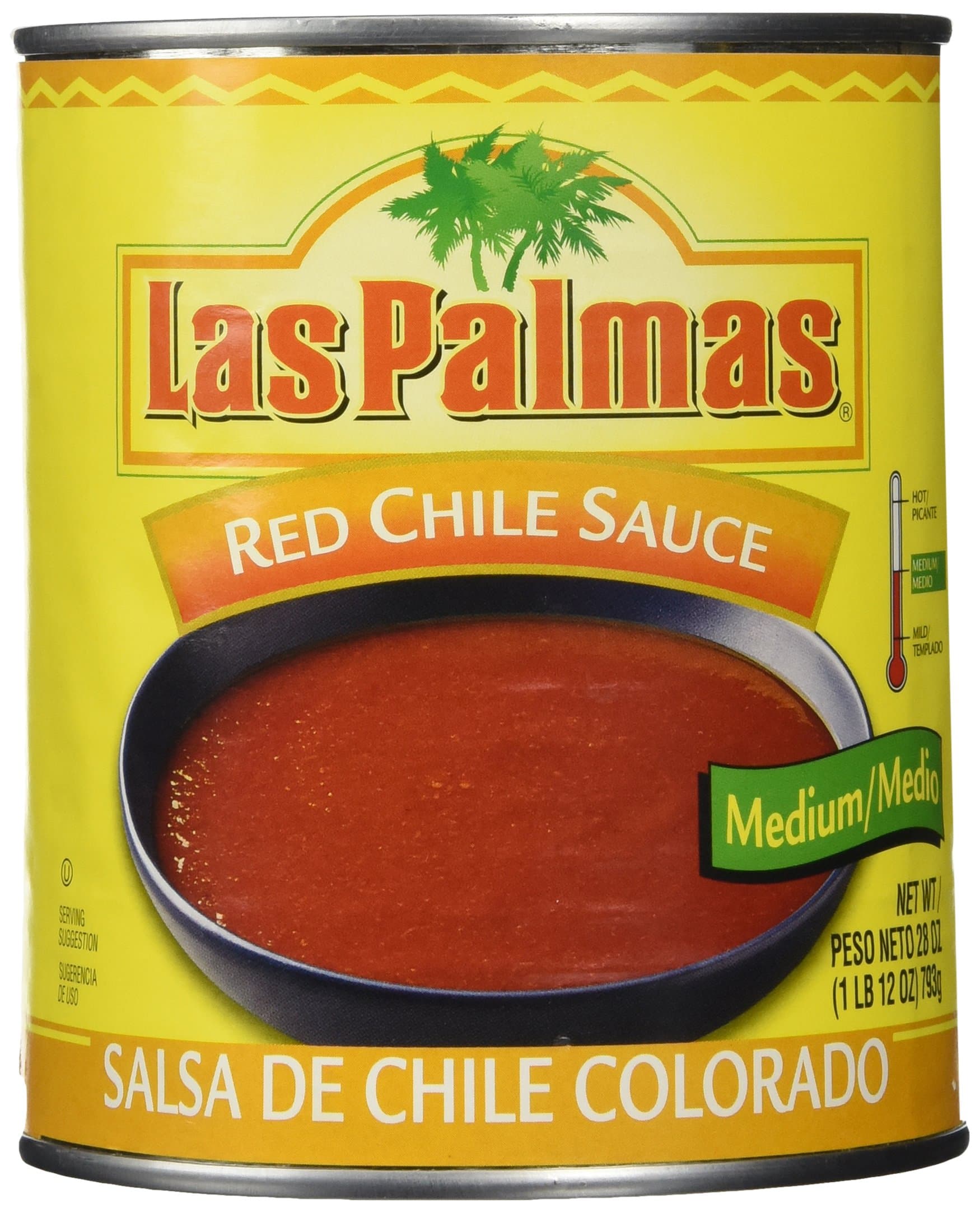 Las Palmas Red Chile Sauce, Medium, 28 Ounce