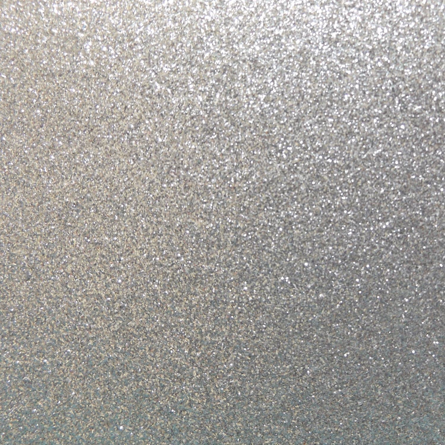 Lincoln Crafts - Fine Glitter Cotton Fabric Sheets A4 Size, Silver