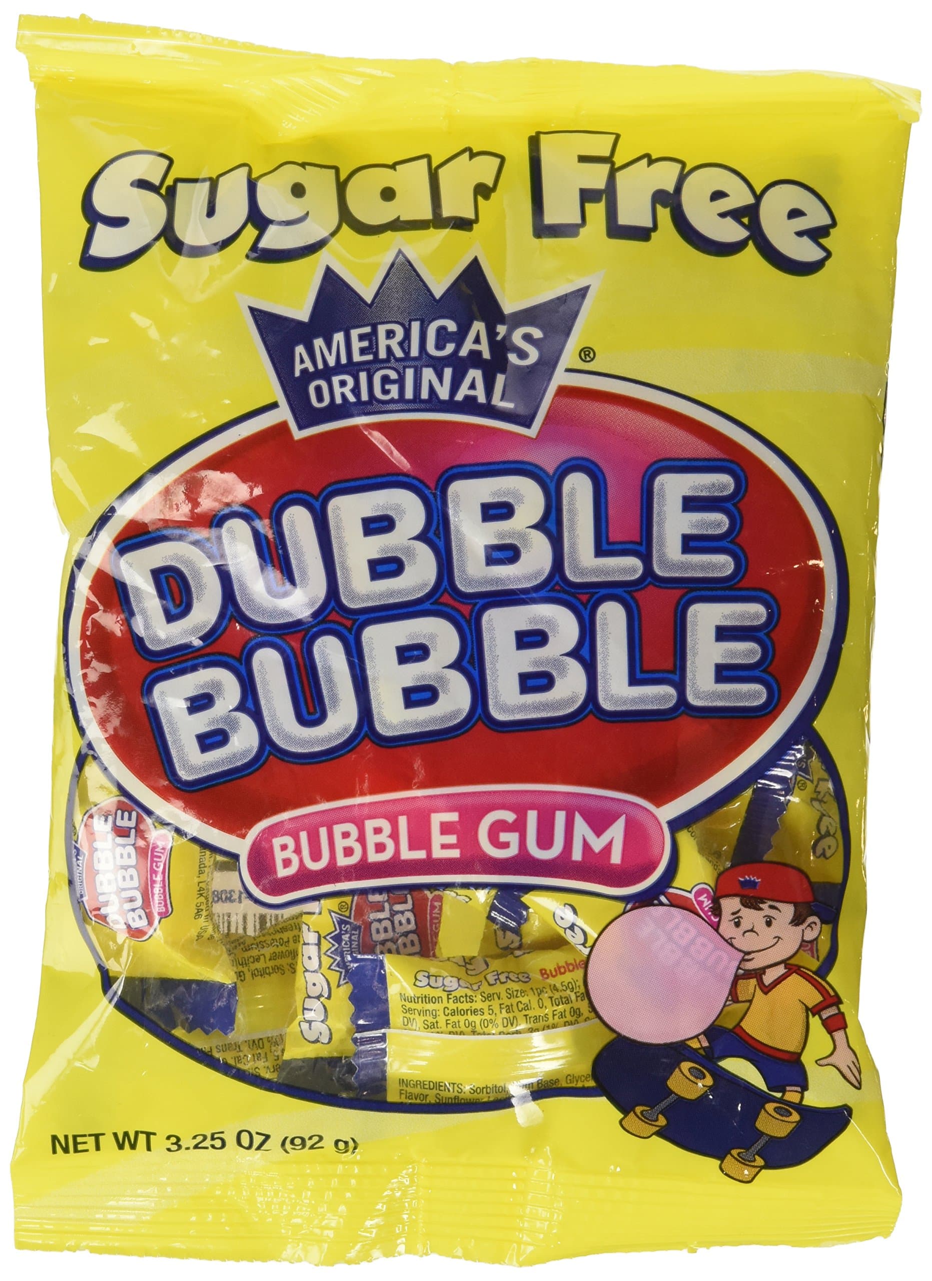 Dubble Bubble Sugar Free Gum 3.25 Oz PACK OF 1 Multi