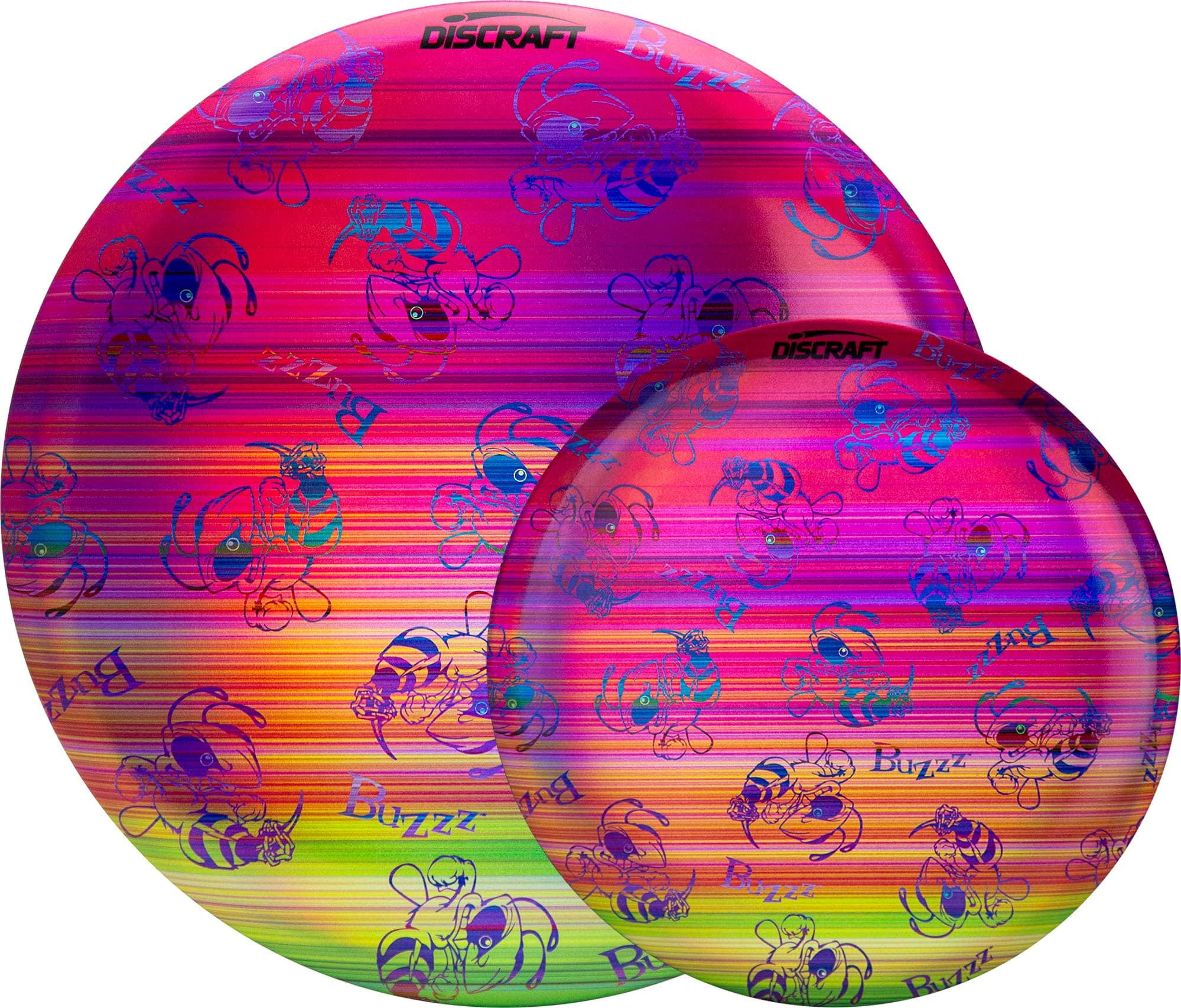 Discraft Full Foil Swarm Buzzz with Matching Mini – Disc Golf Set | Midrange & Mini | ESP | Supercolor | 170 – 177+ Grams