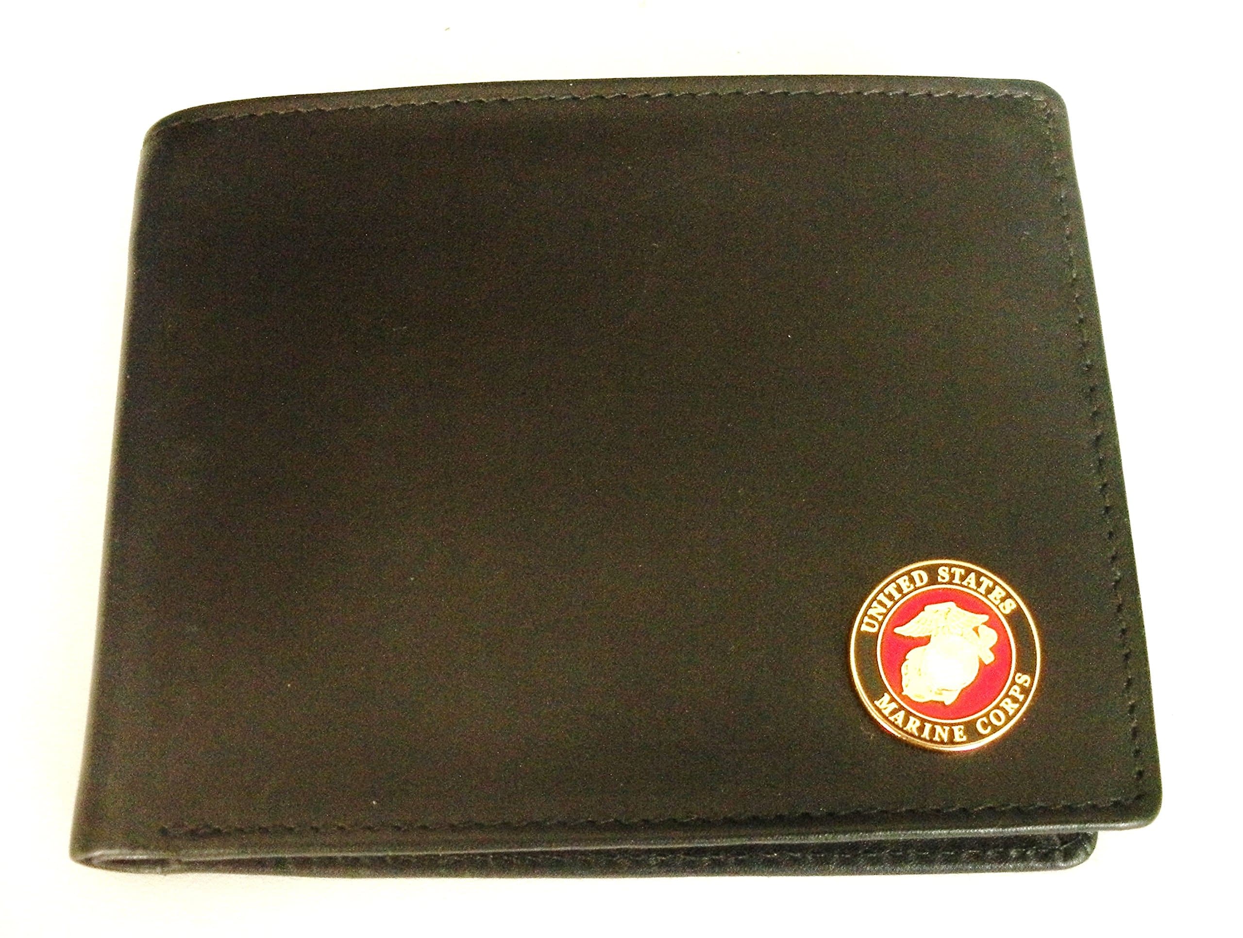Marine Corps Men's Bi-fold Italian Leather Wallet