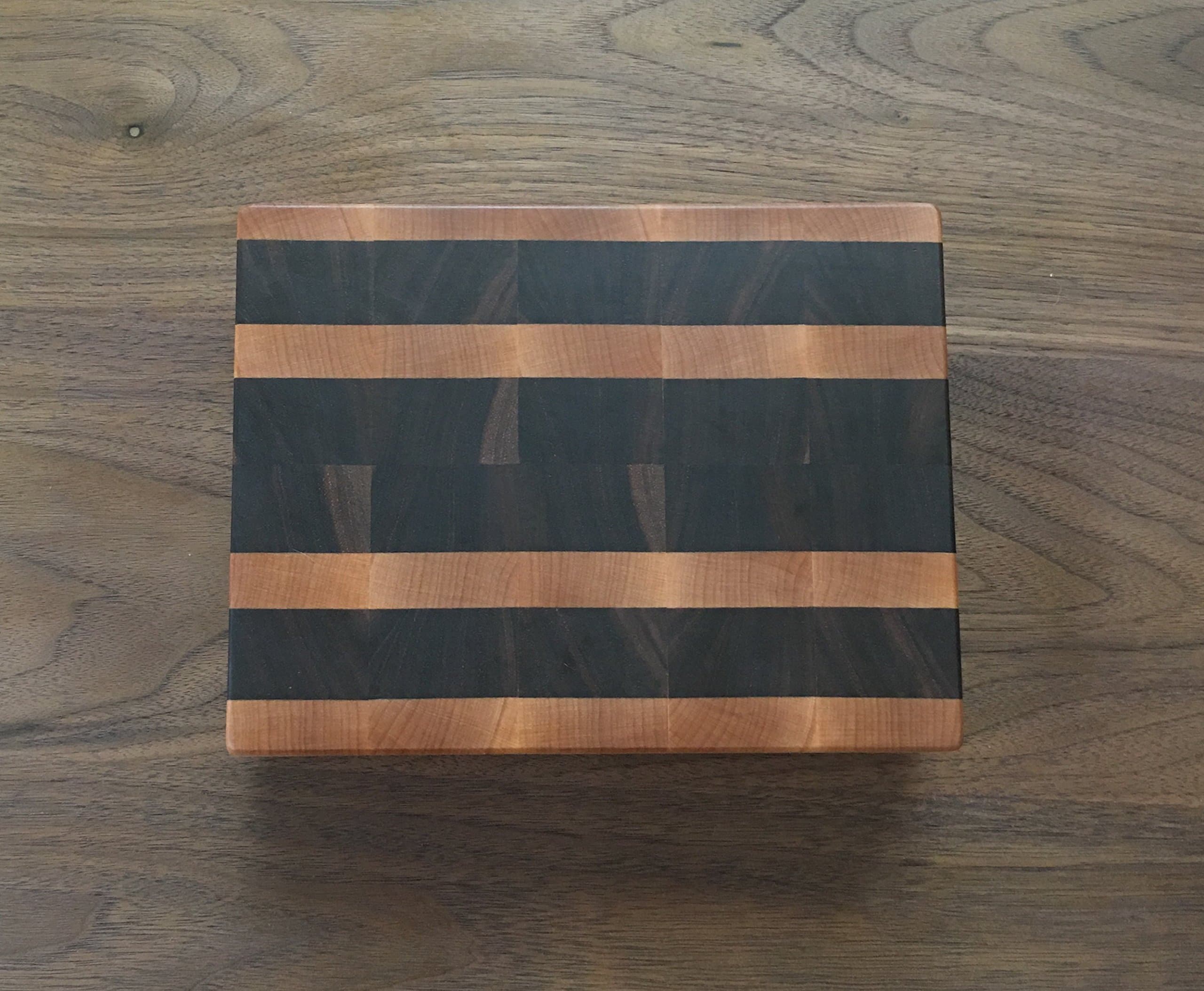 Miniature butcher block cutting board
