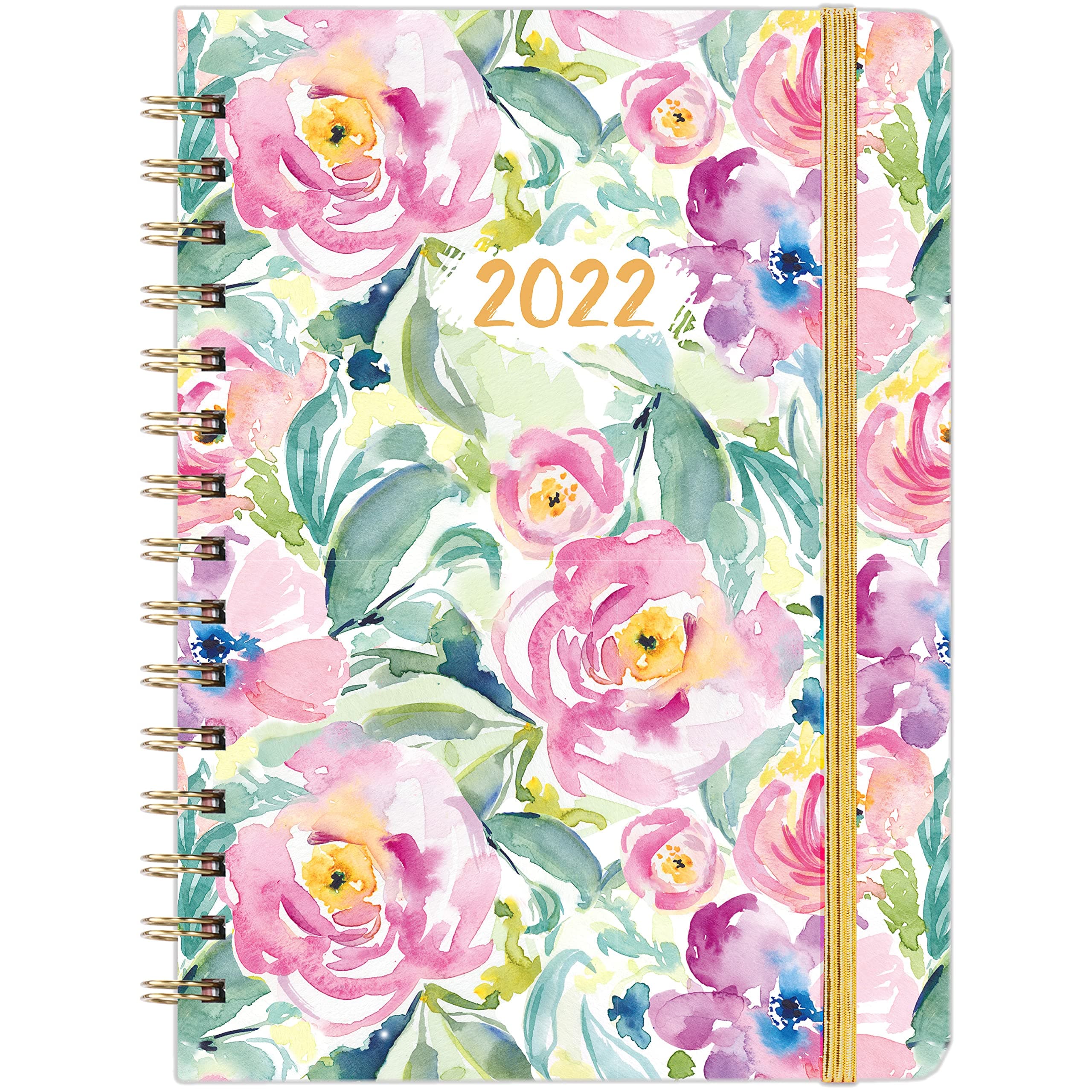 2022 Planner - 2022 Weekly and Monthly Planner with Premium Thick Paper, 8.4" x 6.3", January - December 2022, 2022 Agenda with Twin-wire Binding and Elastic Closure