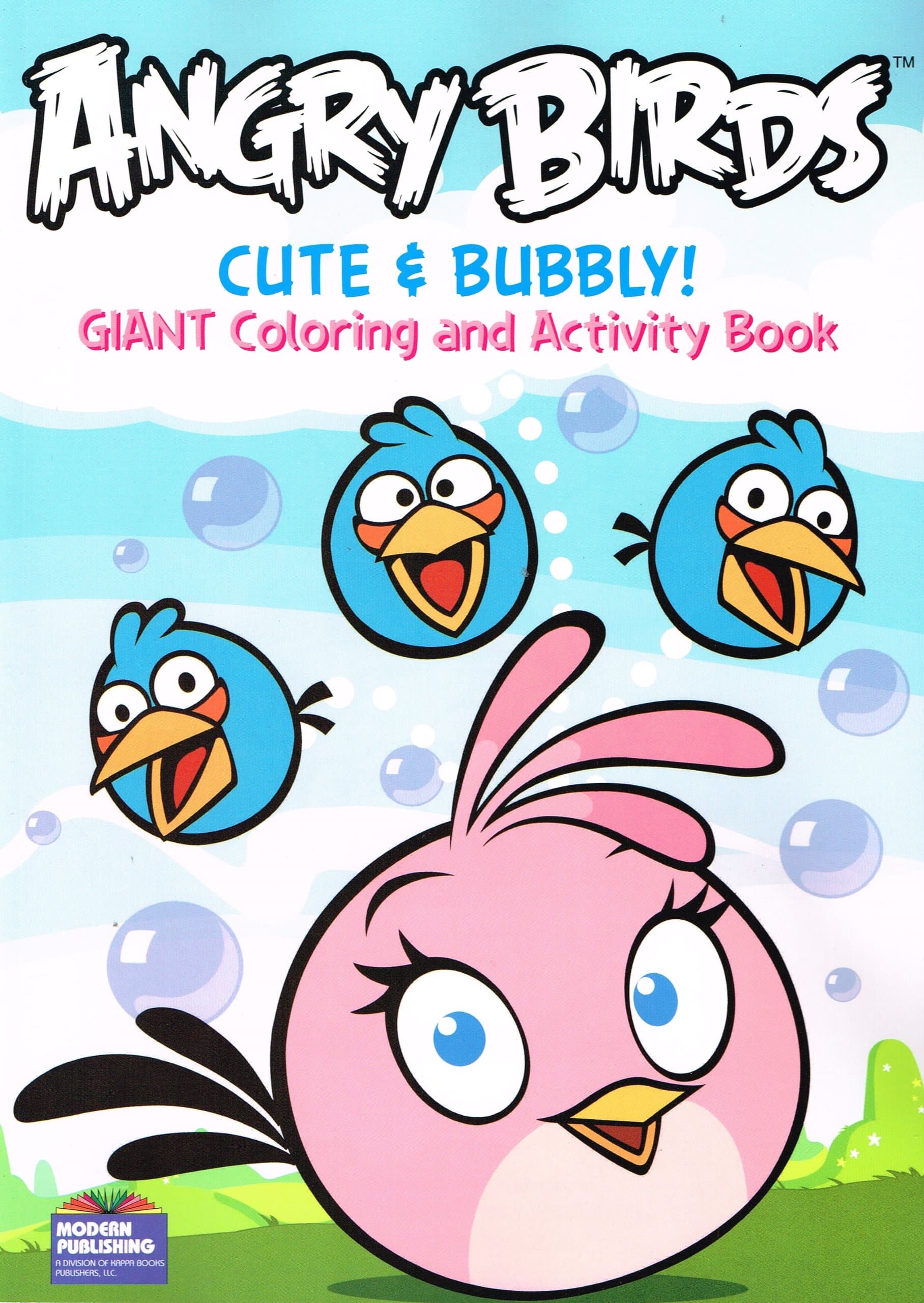 Angry Birds 96 Page Coloring & Activity Book "Cute & Bubbly!"