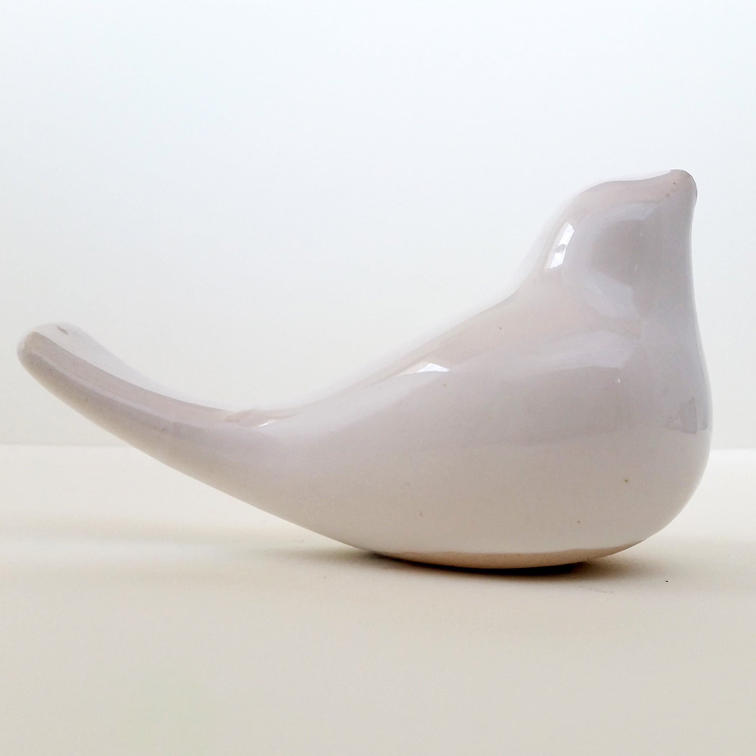 Handmade Decorative Ceramic Bird Figurine, Pottery Home Decor