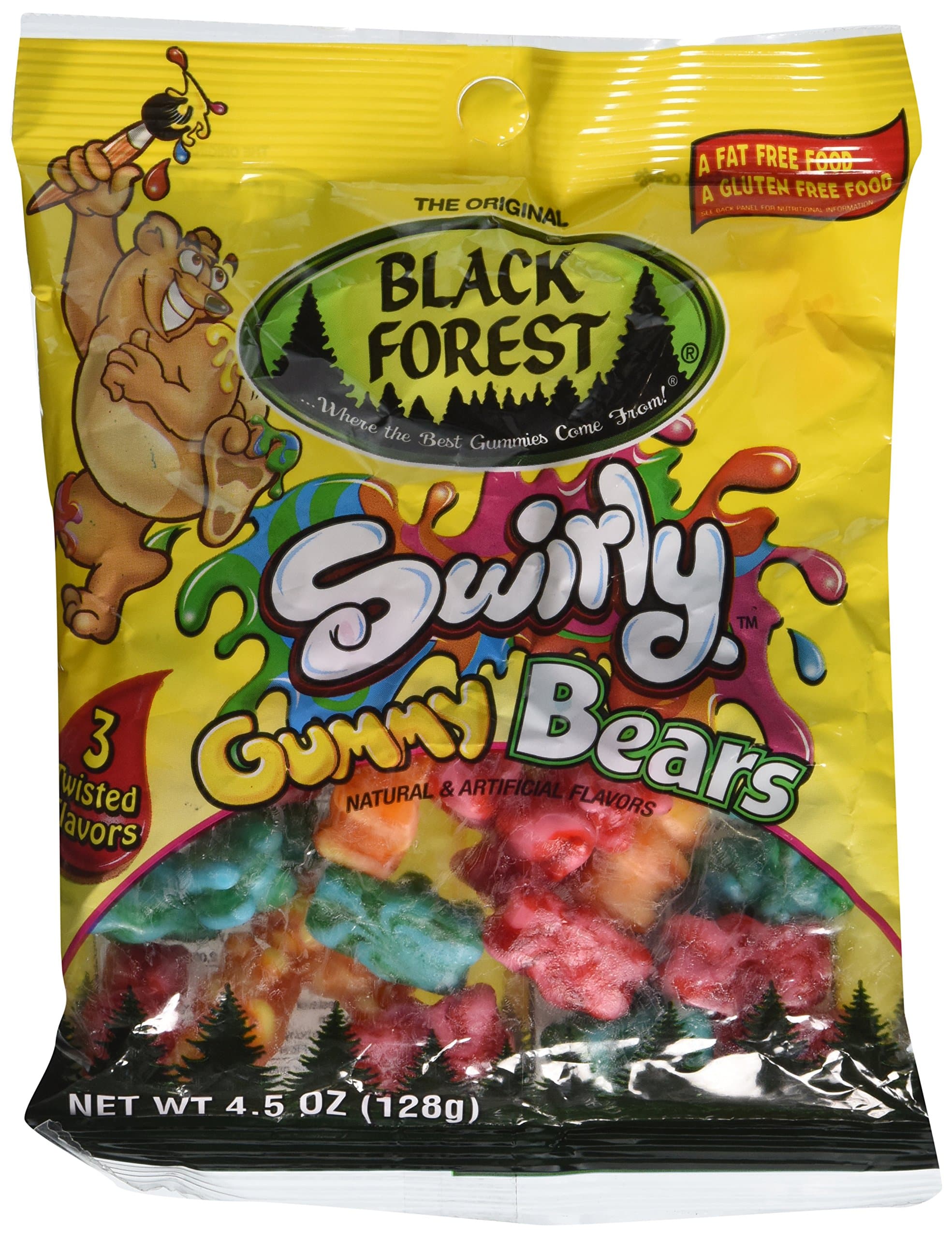 Black Forest Swirly Gummy Bears -- 4.5 oz