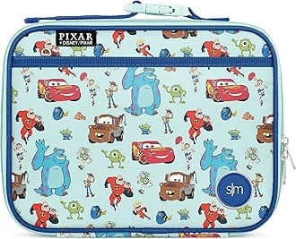 Simple Modern Disney Kids Lunch Box for School | Reusable Insulated Lunch Bag for Toddler, Girl, and Boy | Meal Containers with Exterior & Interior Pockets | Hadley Collection | Pixar Pals
