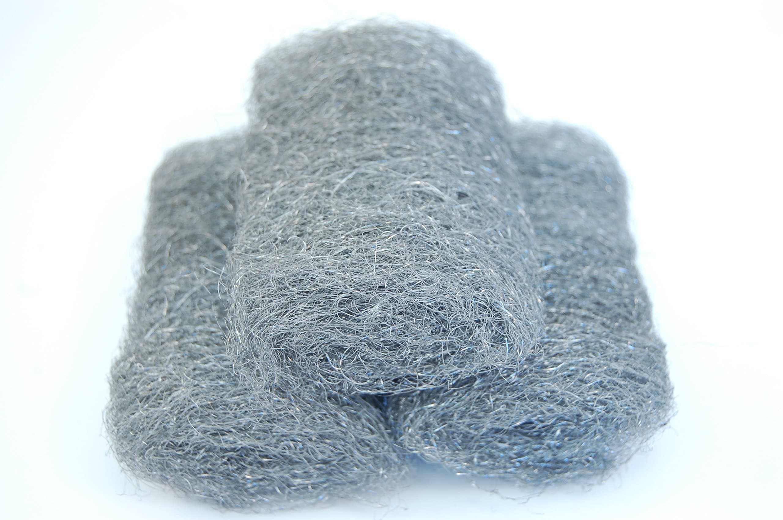 316L Stainless Steel Wool Pads - MEDIUM Grade 1 - Made in USA!