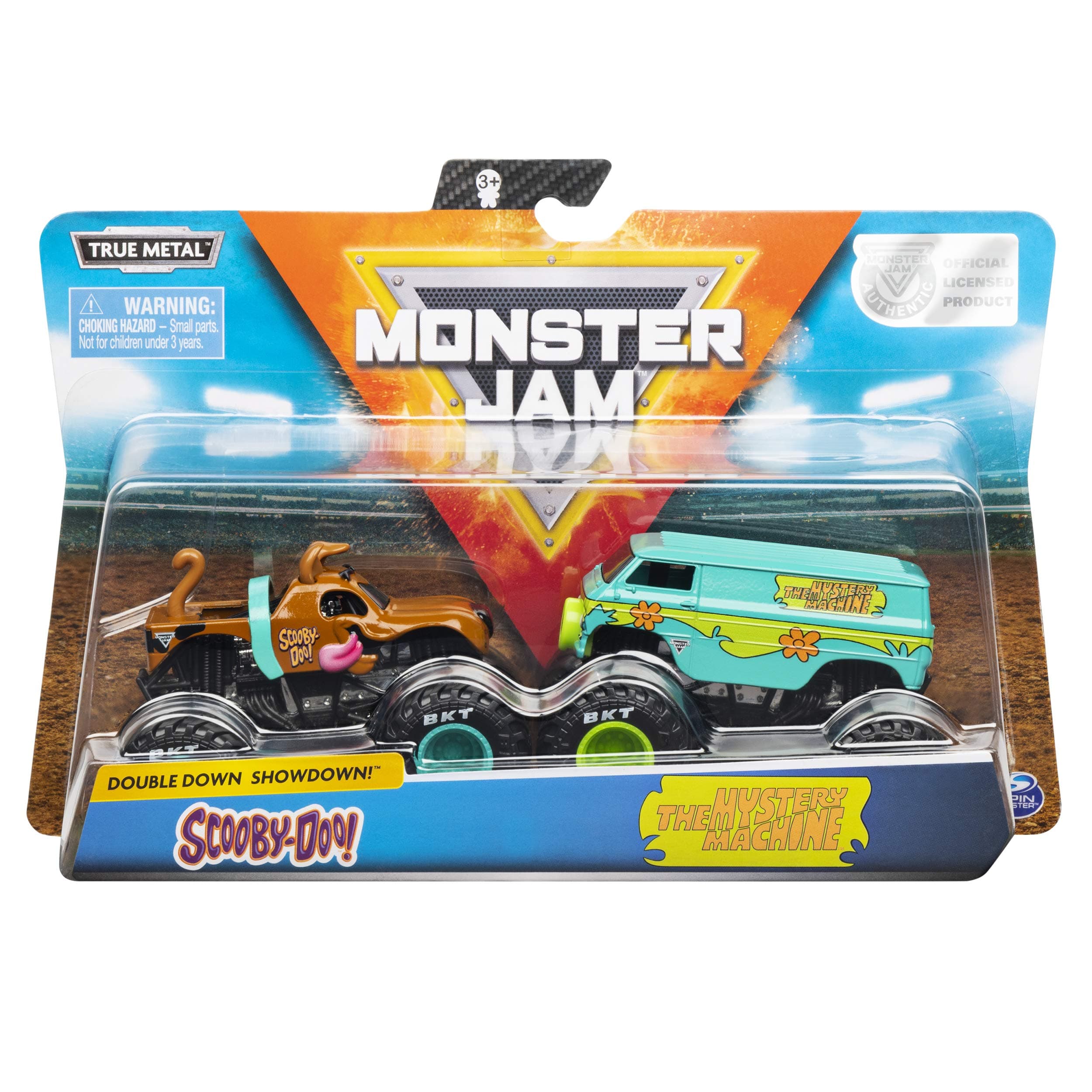 Official Scooby Doo vs. Mysterty Machine Die-Cast Monster Trucks, 1:64 Scale, 2 Pack