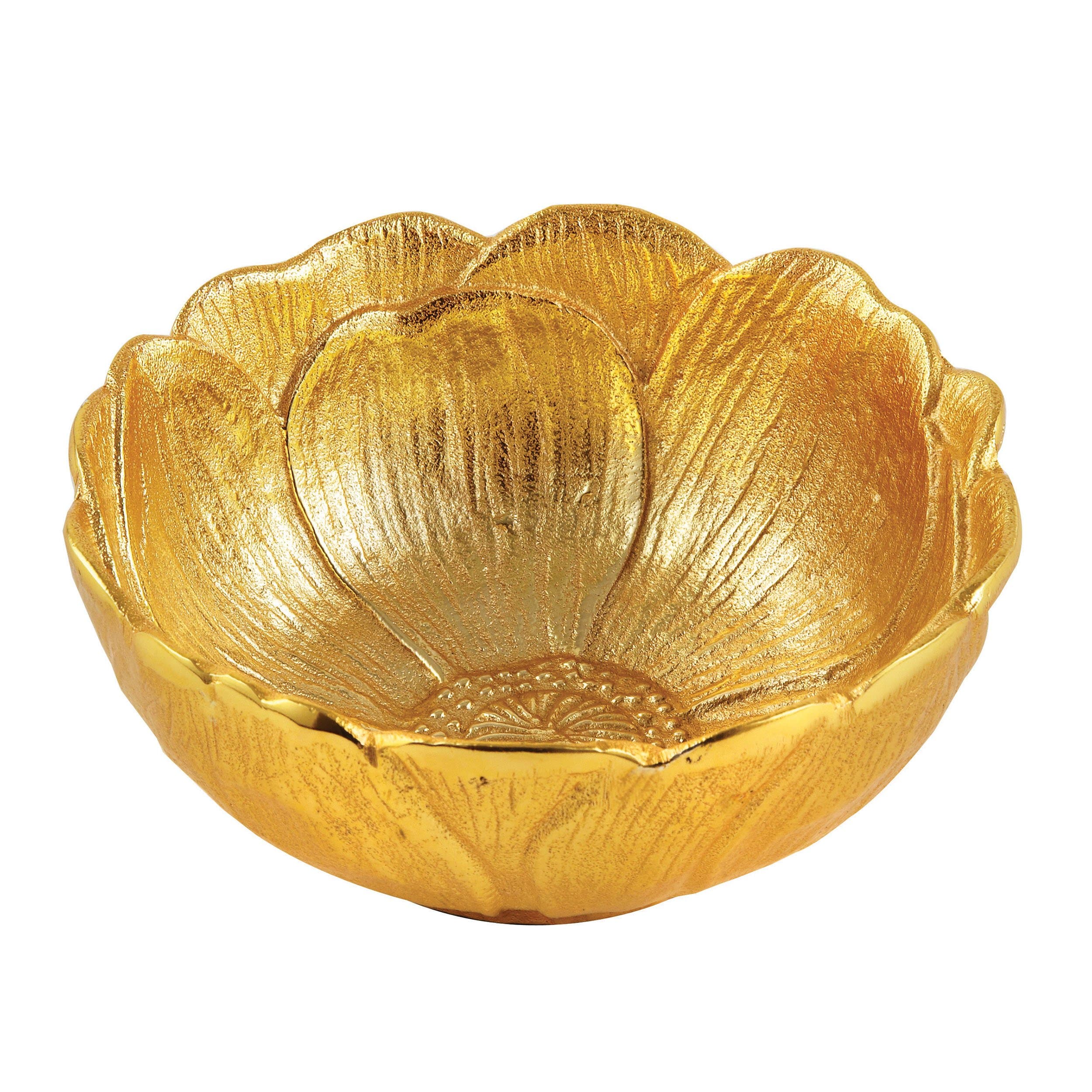 Gold Lotus Bowl, 4.75"