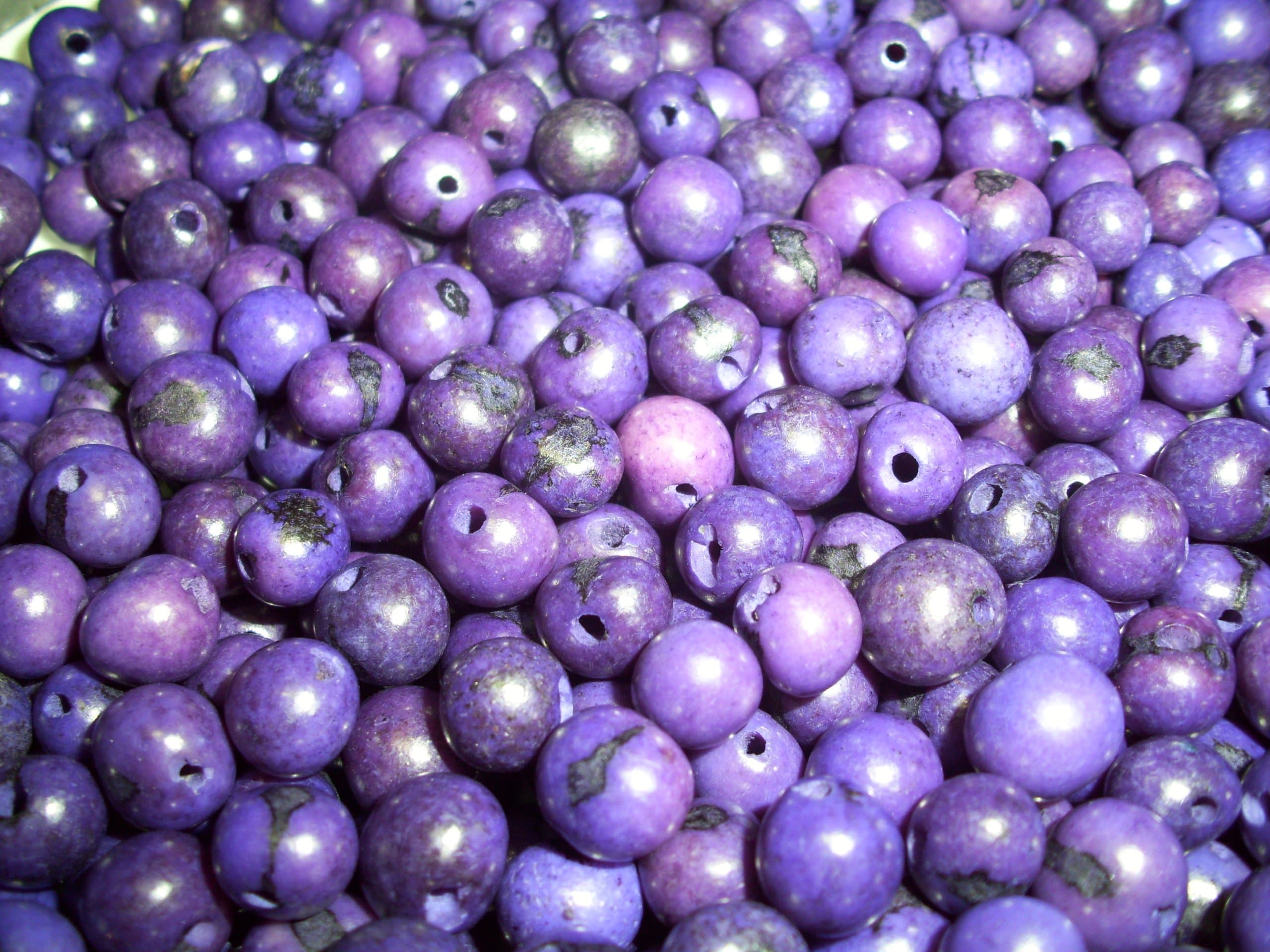 Acai Beads Purple Pack of 100