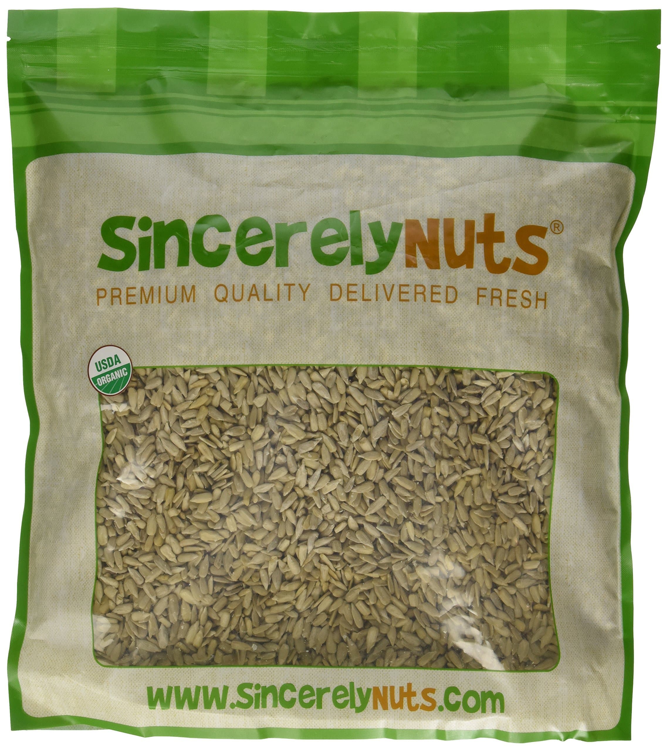 Sunflower Seeds, Raw, Hulled, Organic, 5# Bulk