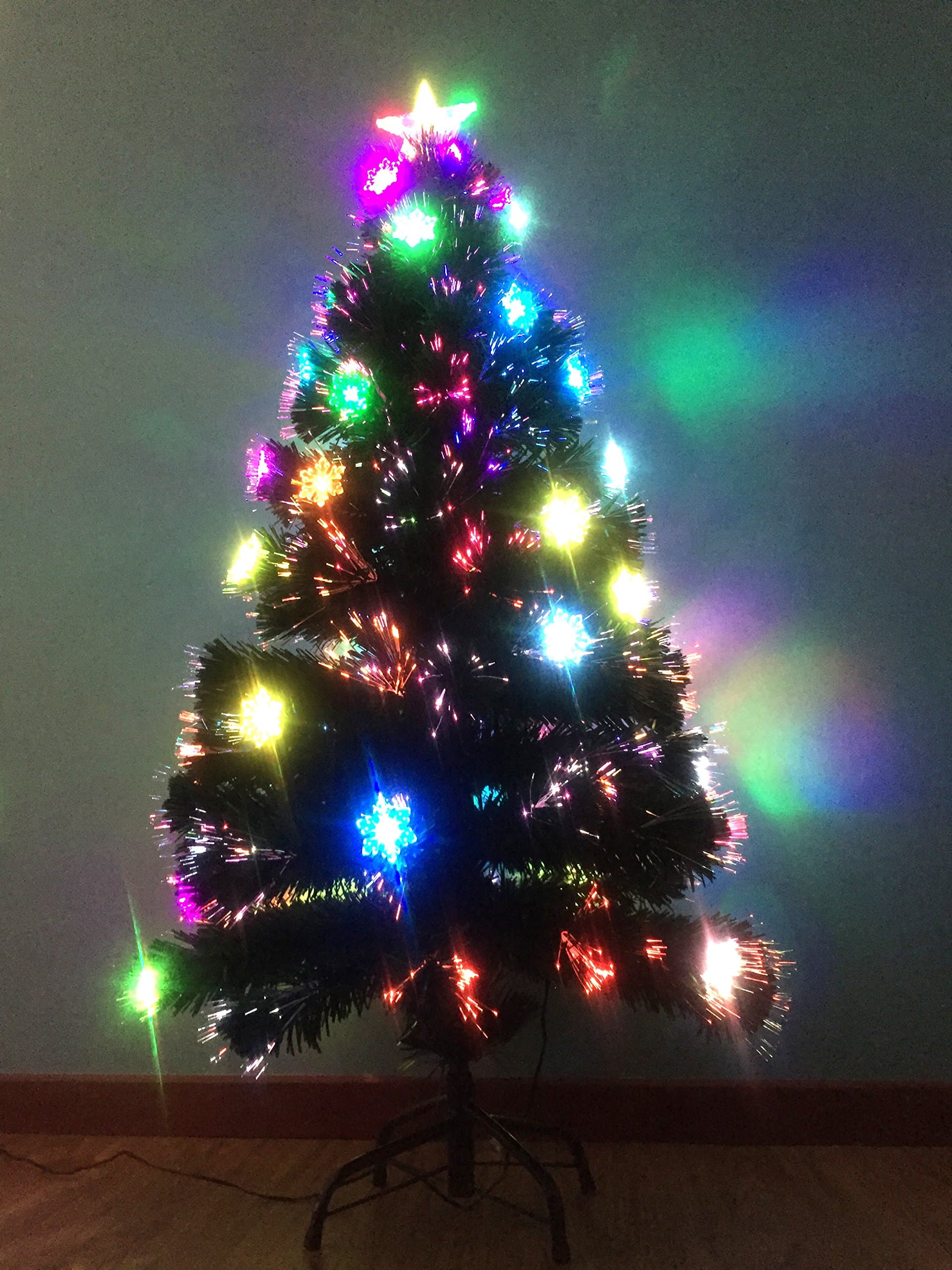 Ziburry Fiber Optic Christmas Tree (5ft, Snowflake)