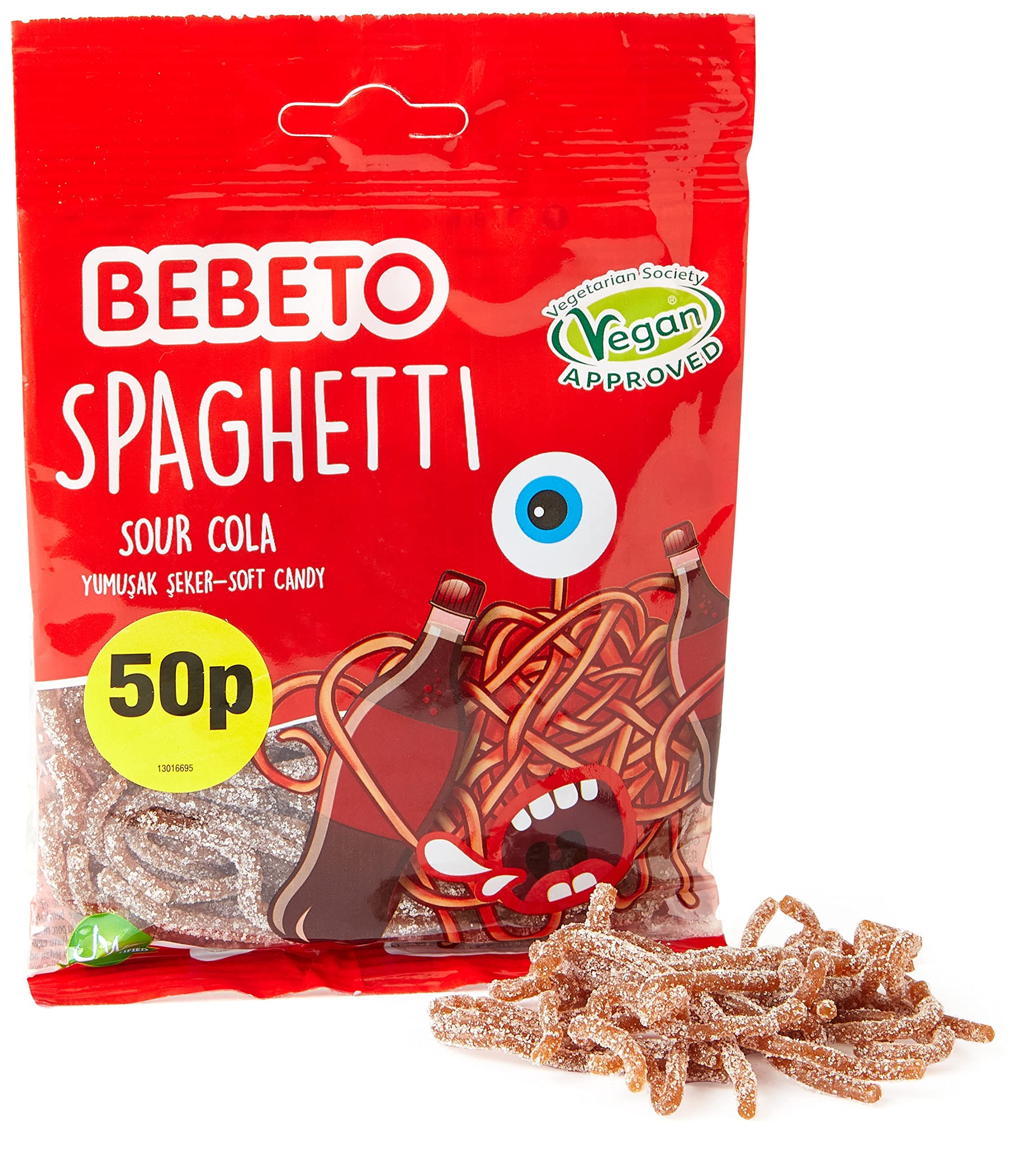 Sour Cola Spaghetti, 70 g (Pack of 1)