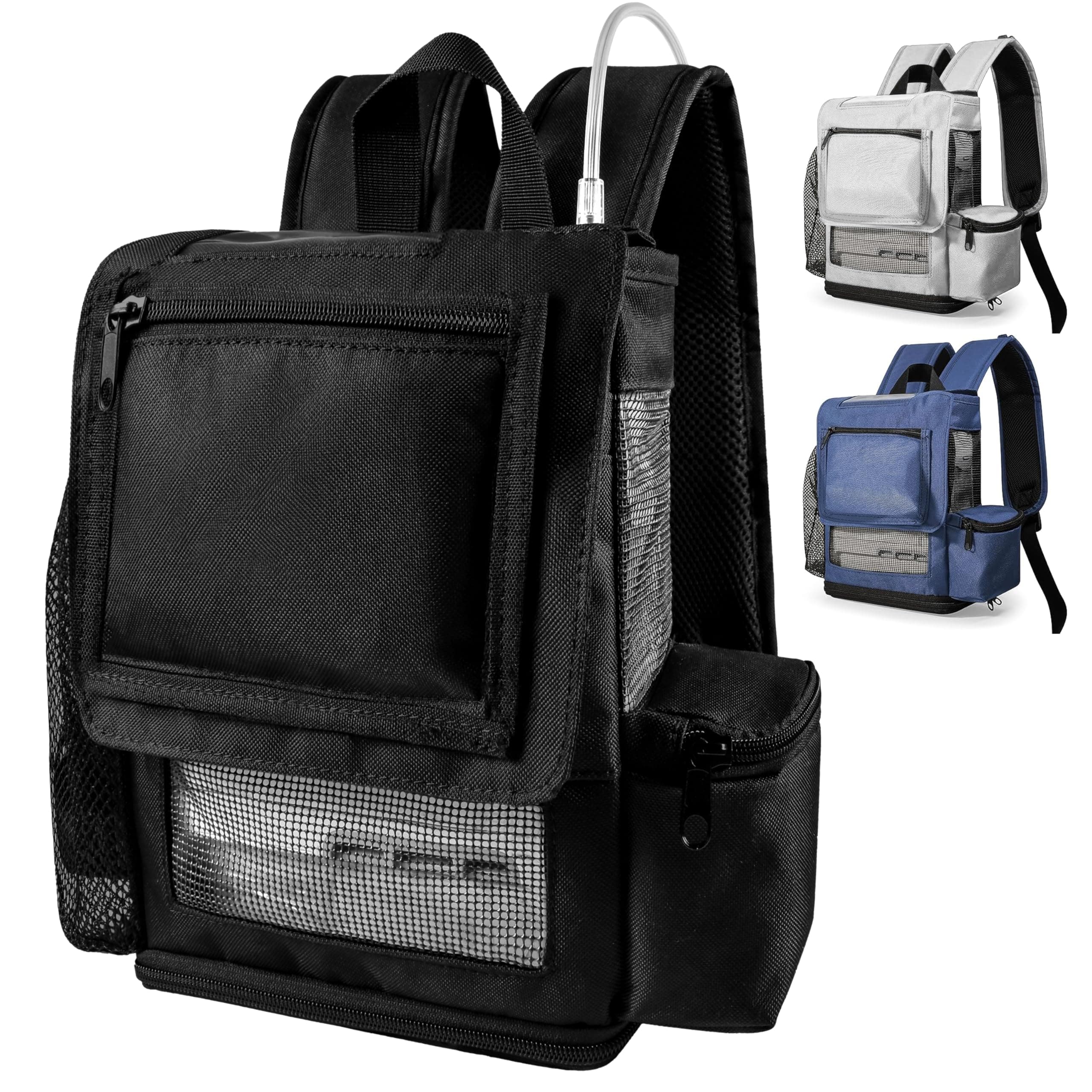 O2totes USA premium Lightweight Backpack Fit For Inogen One G5/Inogen Rove 6, Zippered Bottom, Pockets For Inogen Accessory