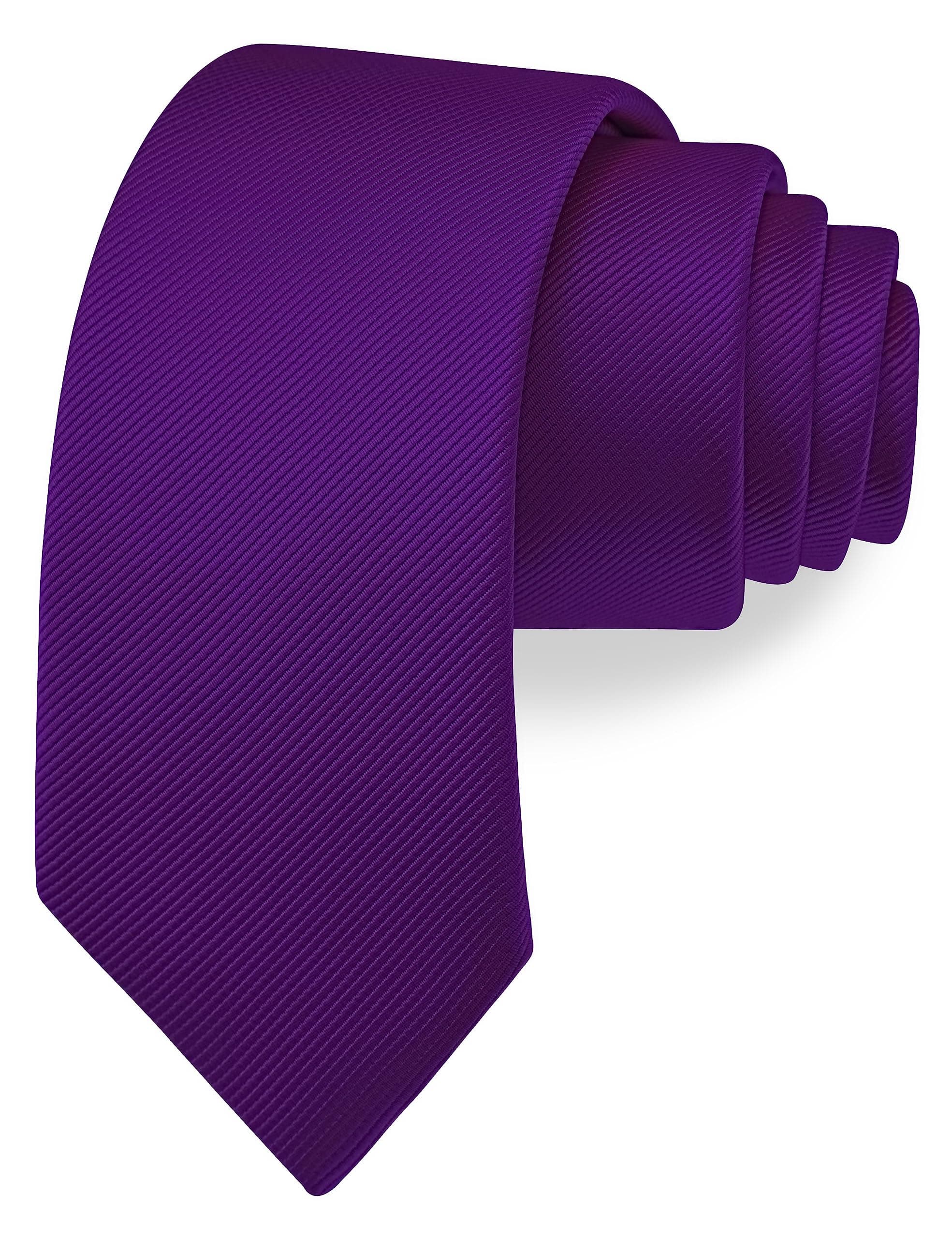 2.4"（6cm） Solid Pure Color Skinny Tie Plain Slim Necktie for Men