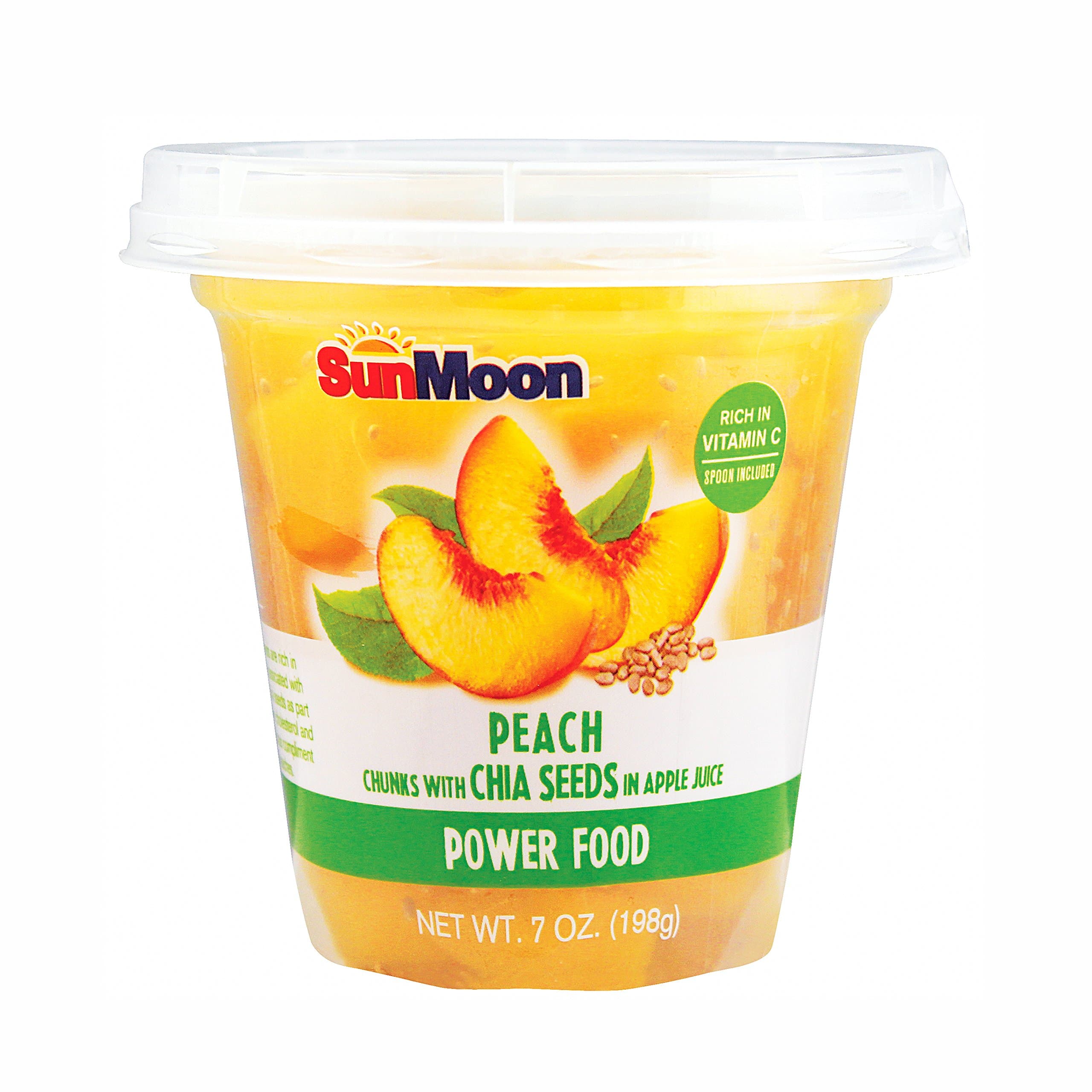SunMoon Peach with Chia Seeds in Apple Juice - Pack of 12