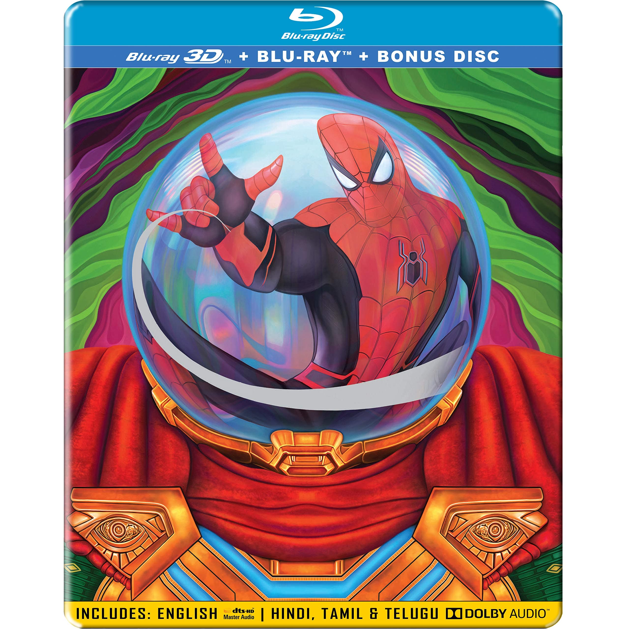 - Spider-man: Far From Home (3D + Blu-ray) (STEELBOOK)