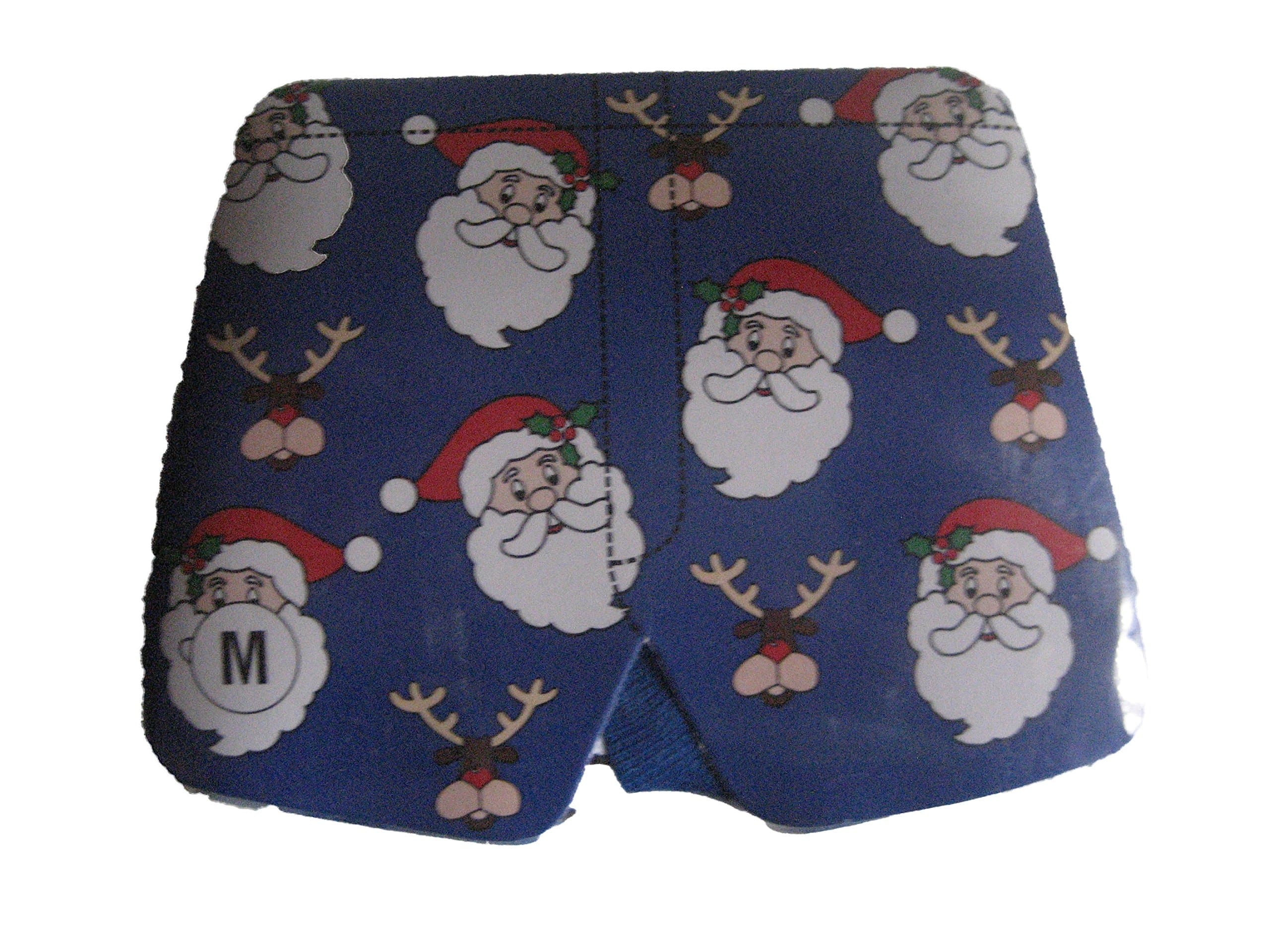 Unisex Santa Boxer Shorts X-Large Blue