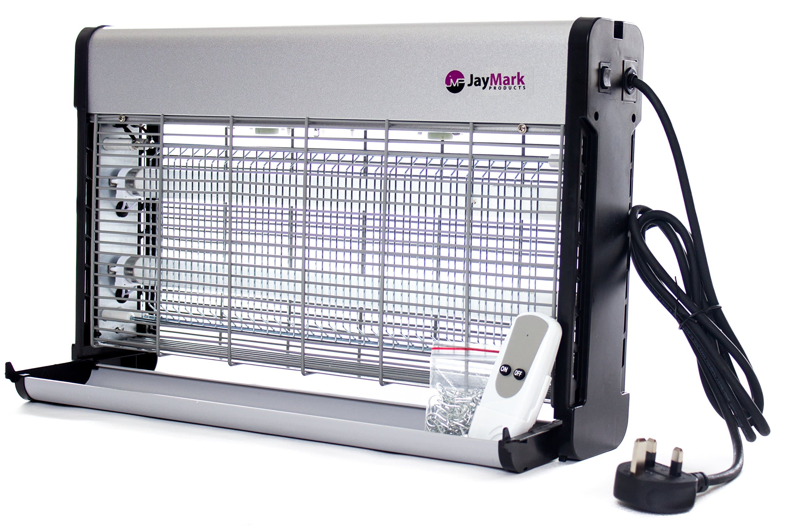 JayMark 30W Electric Fly Killer For The Home, Insect Killer, Bug Zapper, Fly Zapper, Mosquitto Killer + Remote Control & 4 Bulbs - Domestic & Commercial Use