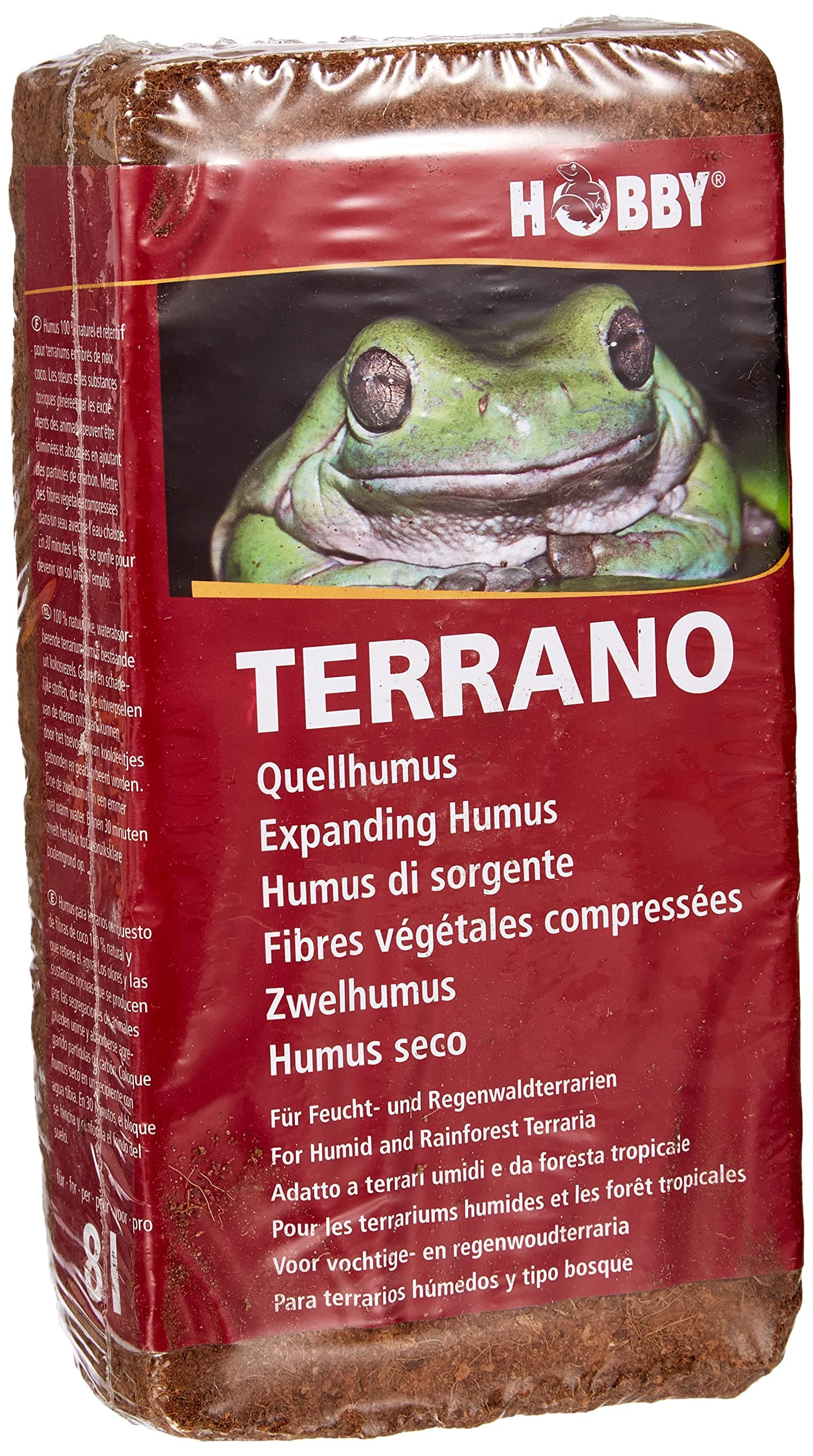 HOBBY Terrarium Substrates, Terrano expanding brick 2 x 4 L