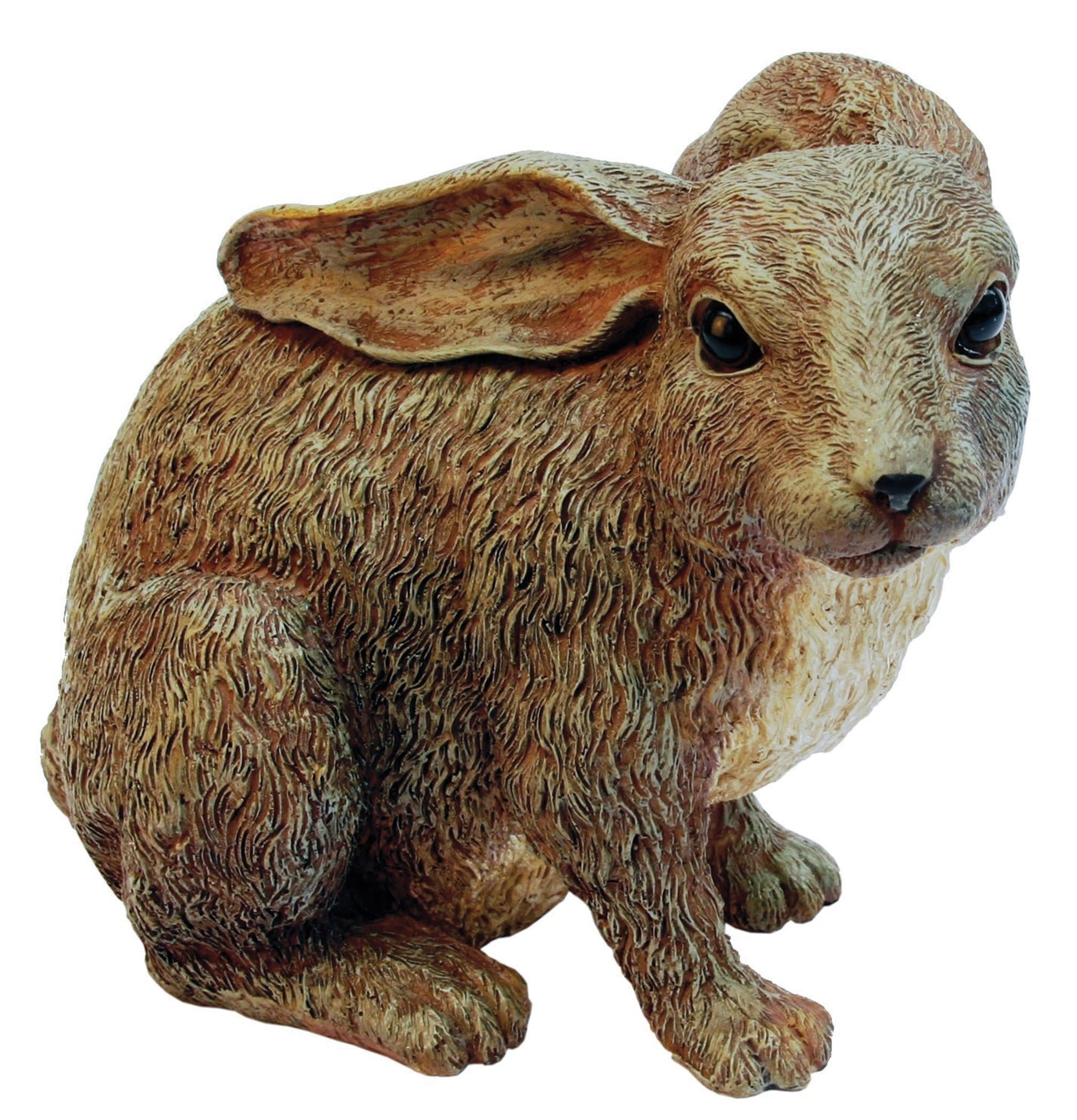 Junior Rabbit Brown Rabbit Family by Michael Carr Designs - Outdoor Rabbit Figurine for gardens, patios and lawns (507012BGY) Gray