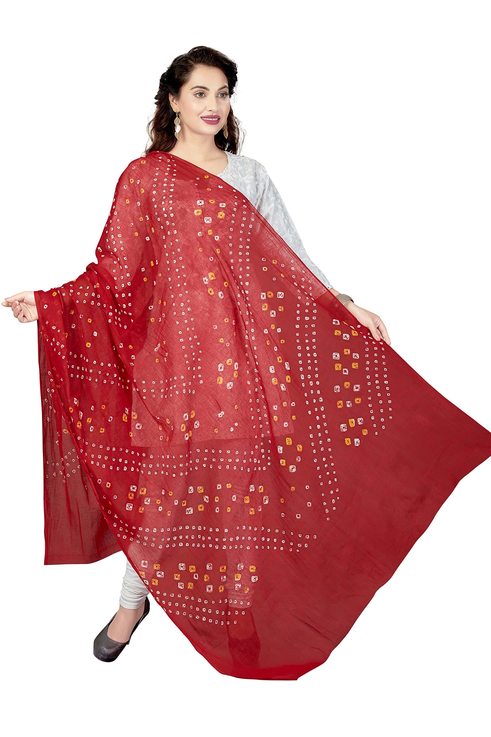 Women's Solid Cotton Dupatta