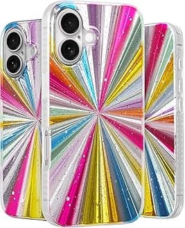 LONLI Hue Case for iPhone 16 Plus - [360° Shock-Absorbent Bumper] - [Cute and Unique Phone Cover for Girls and Women] - Cosmic Portal